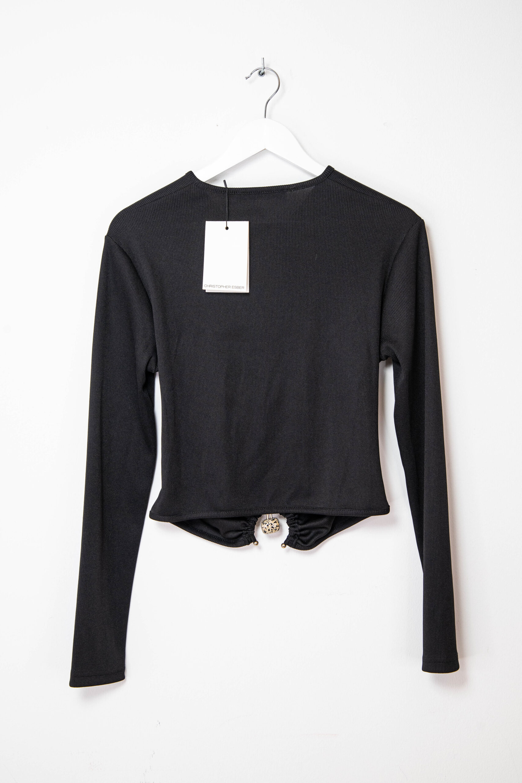 Christopher Esber Langarmshirt mit Natursteinen