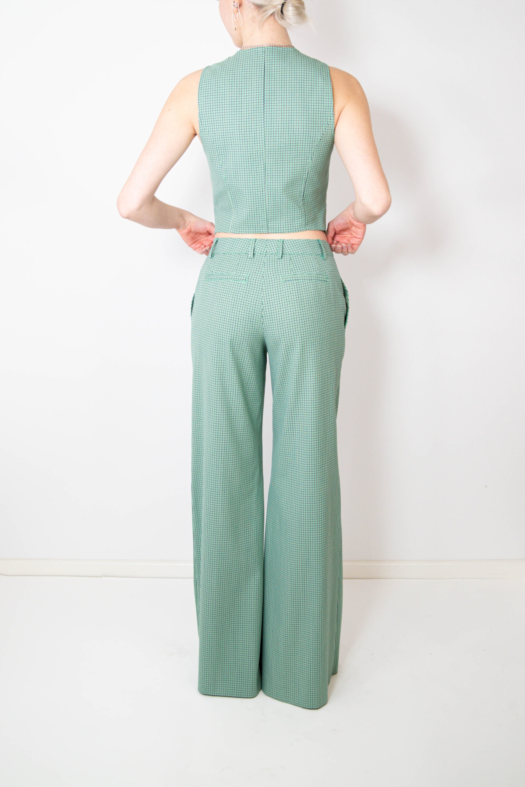 Etro Hose mit Karomuster in Grün