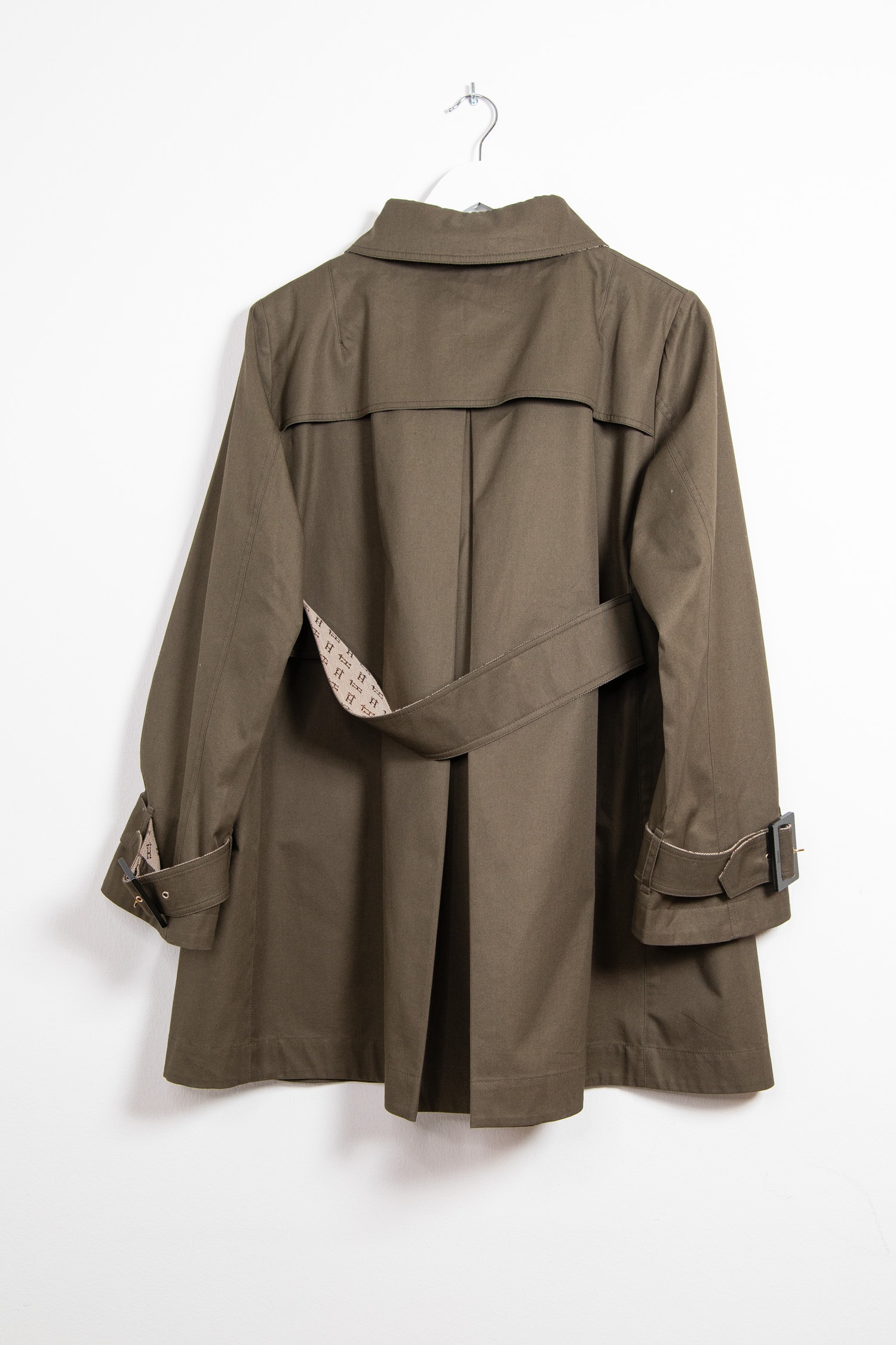 Herno Kurzer Trechcoat in Olivgrün