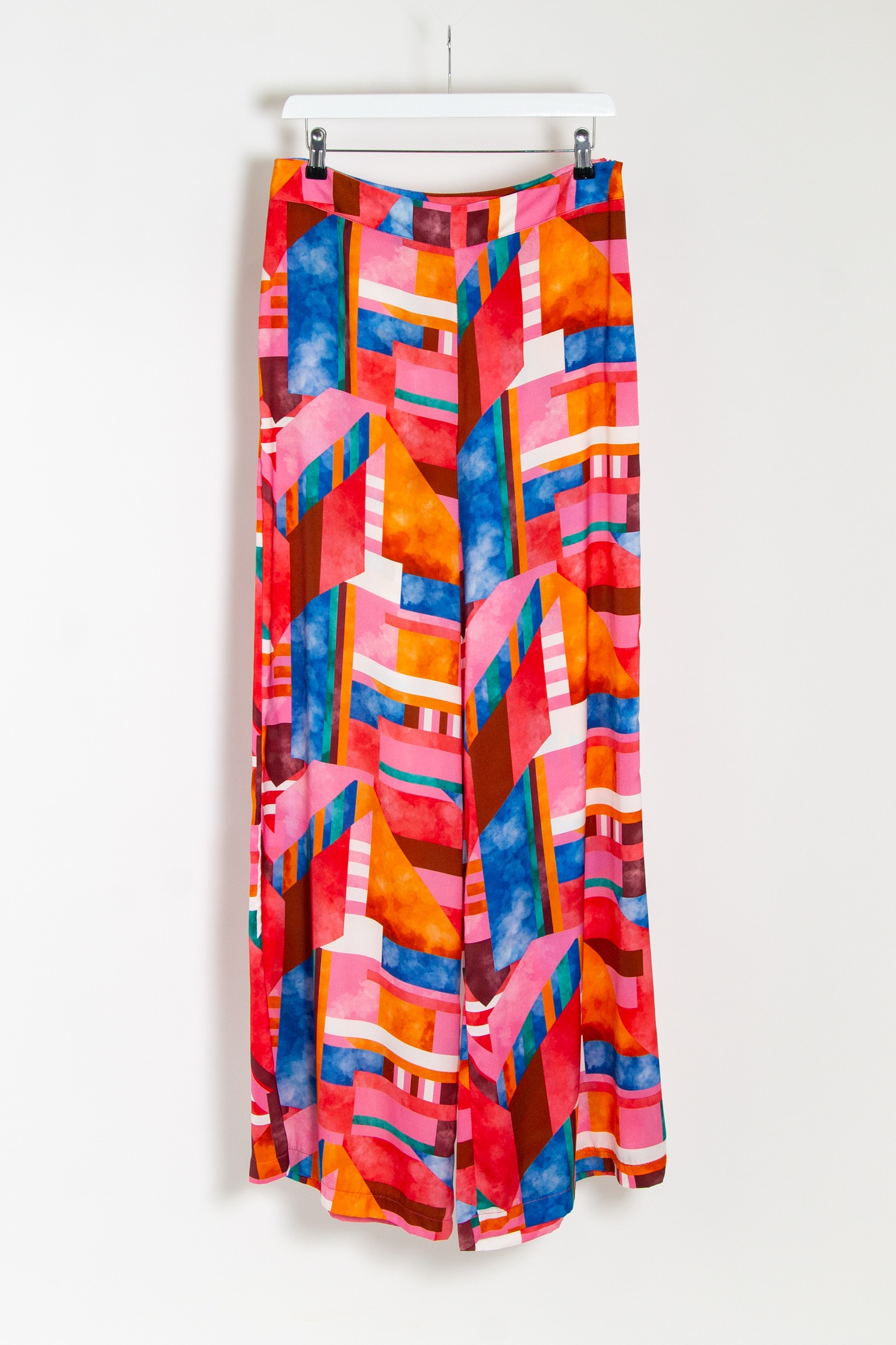 Kaos Weite Stoffhose mit abstraktem Print