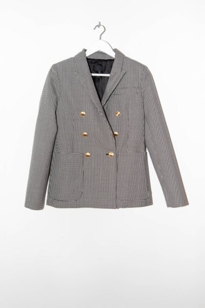 Nili Lotan doppelreihiger Blazer in Hahnentrittmuster