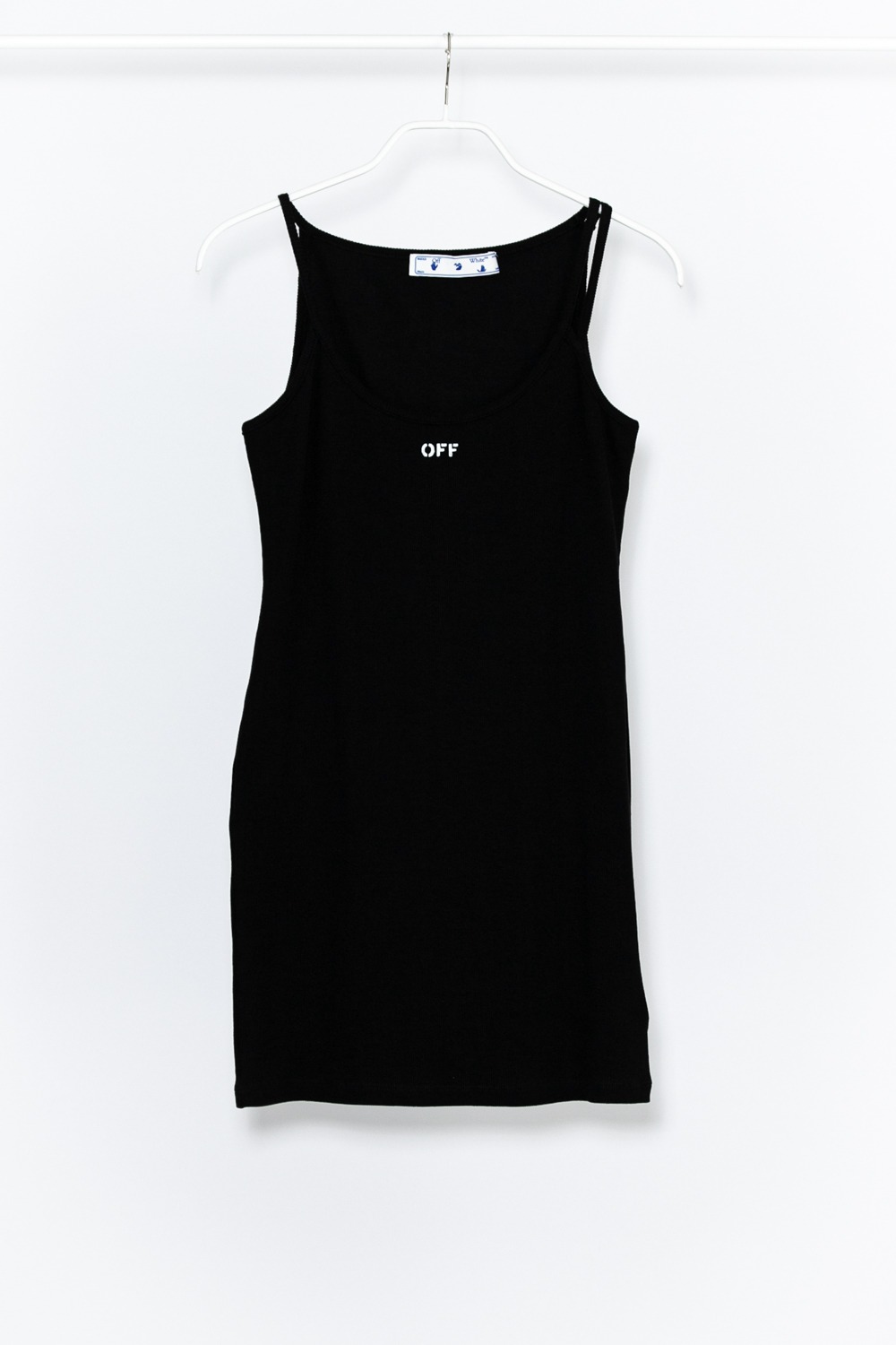 Off-White geripptes "Off-Stamp" Kleid