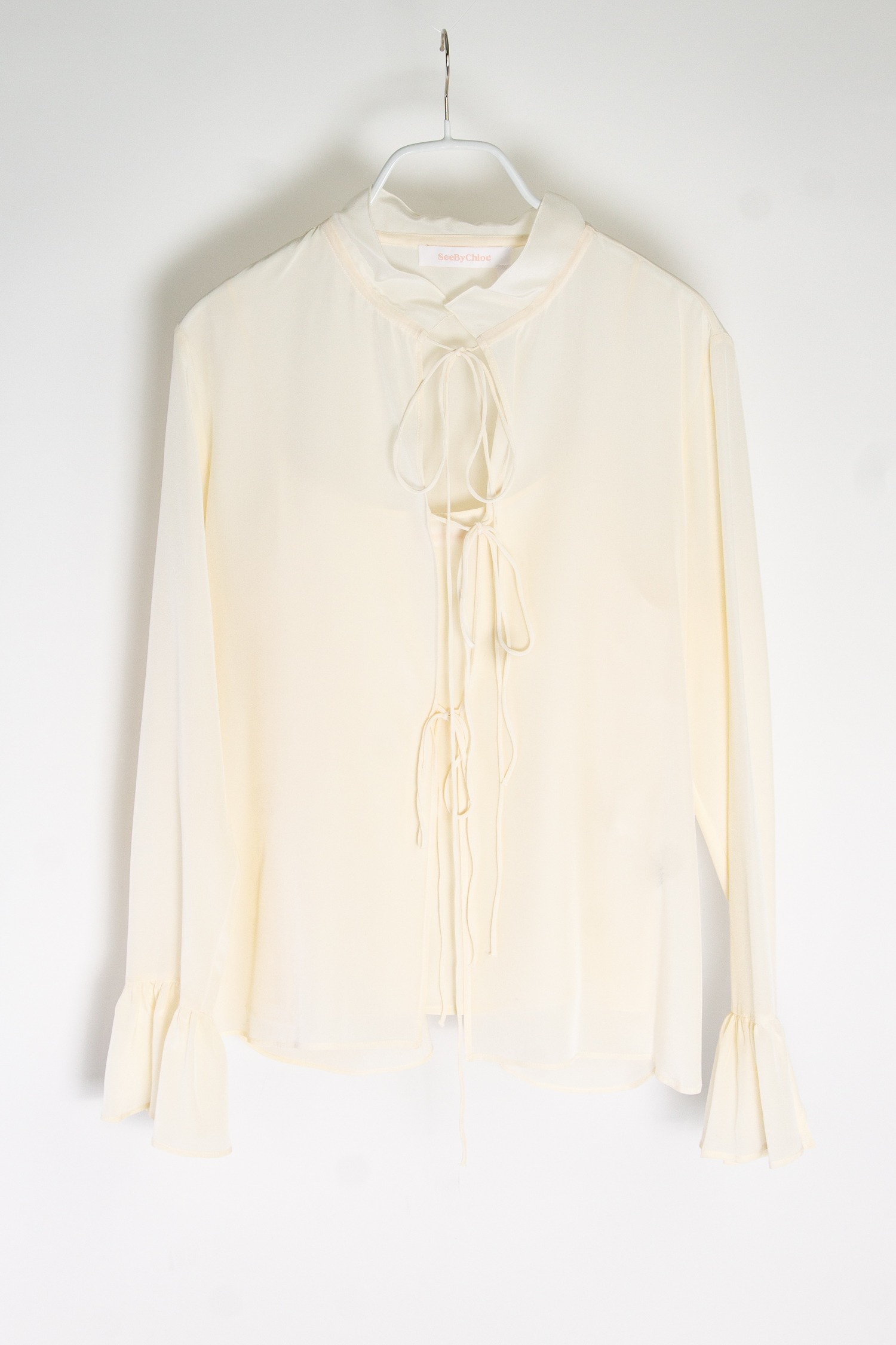 See by Chloé zweiteilige Bluse mit Bindebändern