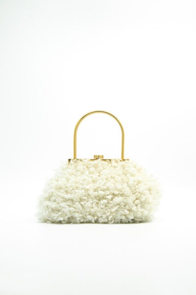 Cult Gaia "Estelle" Mini Handtasche in Ecru und Gold