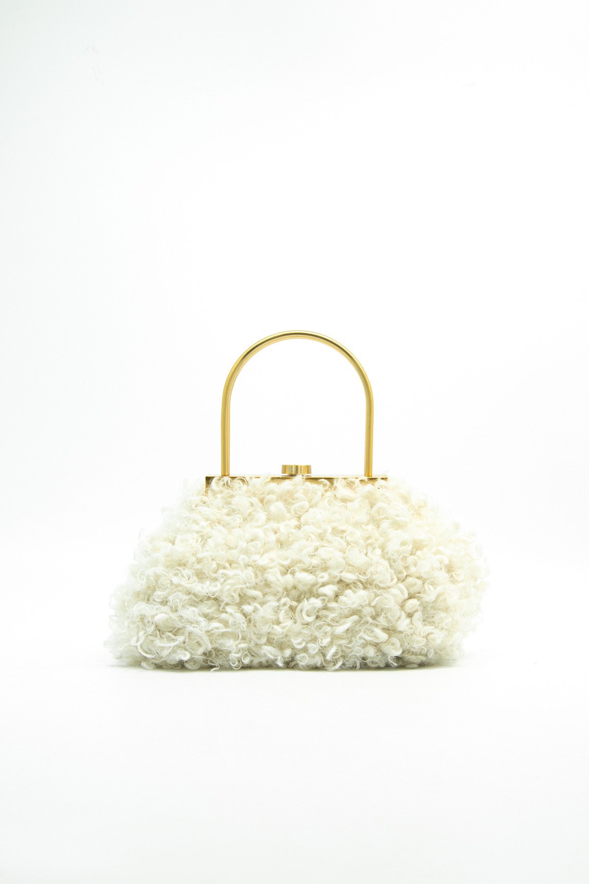 Cult Gaia "Estelle" Mini Handtasche in Ecru und Gold