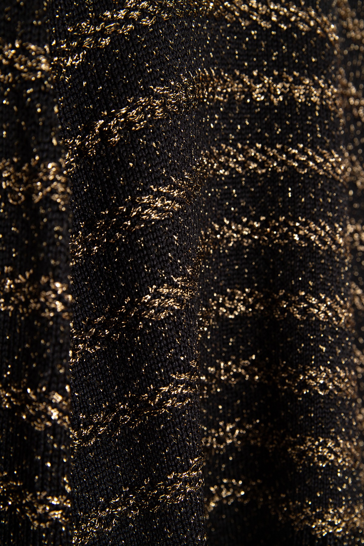 Saint Laurent Strickpullover mit Streifen in Schwarz und Gold