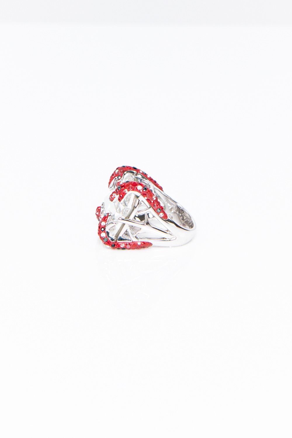 Swarovski Ring mit Korallen-Design