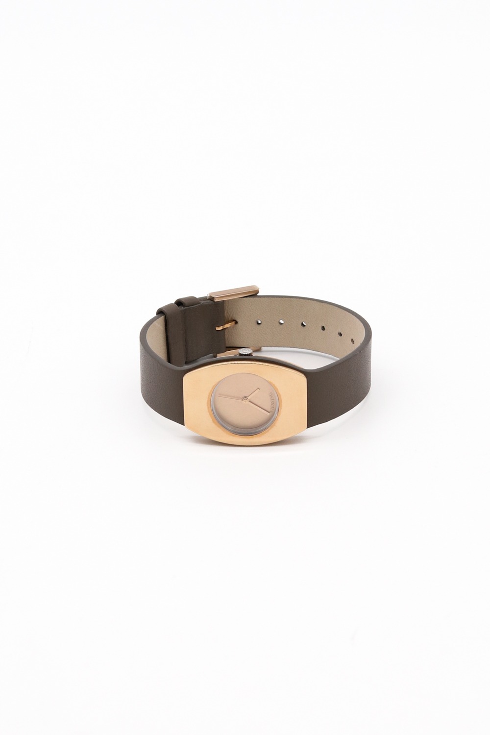 Niessing "Radius 9 Forma" Uhr in Braun und Gold