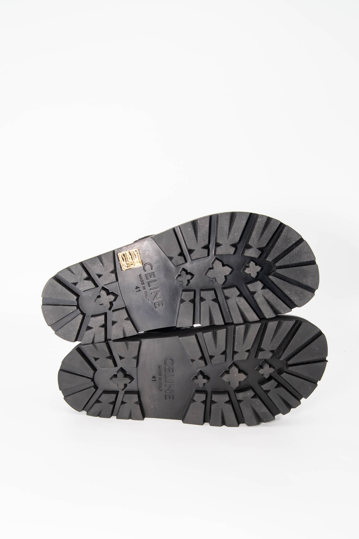 Celine Sandalen mit Plateau-Sohle in Schwarz
