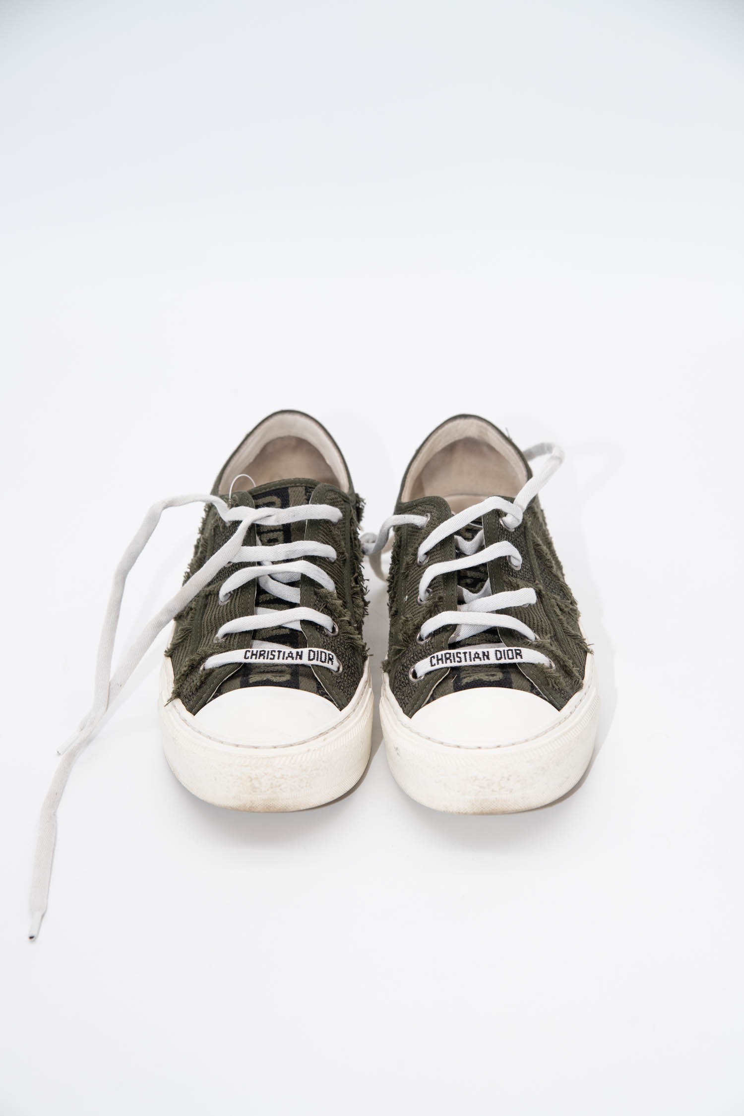 Dior Sneaker aus Stoff in grün