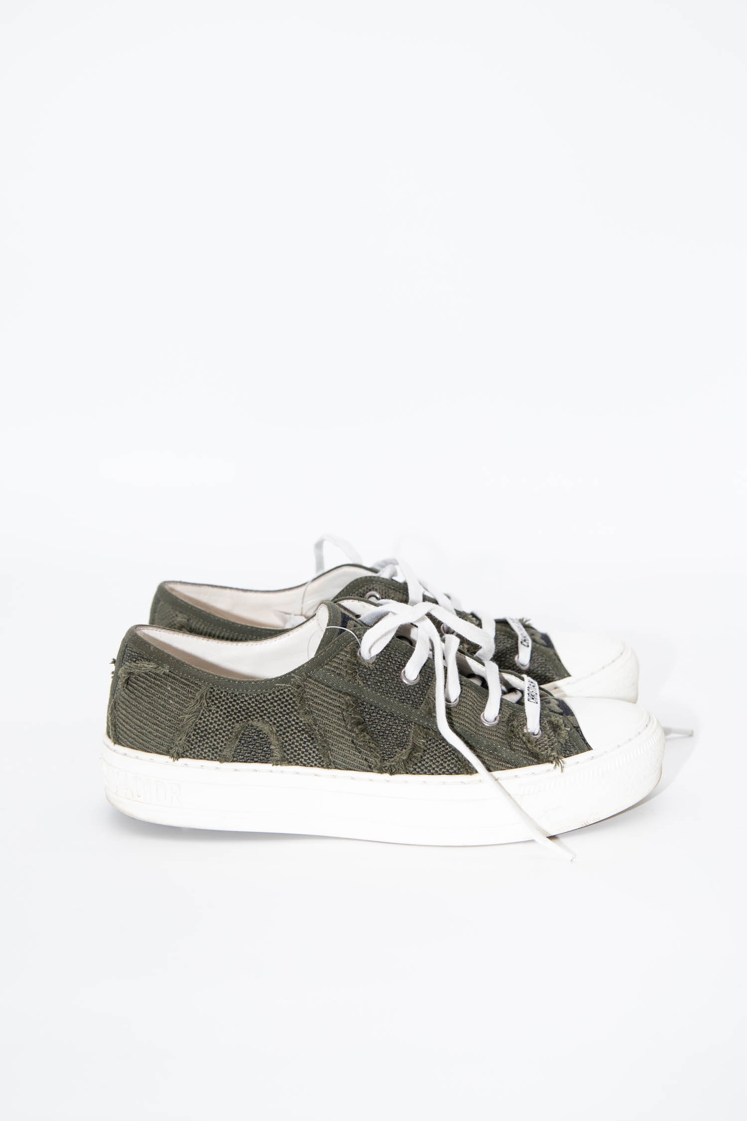 Dior Sneaker aus Stoff in grün