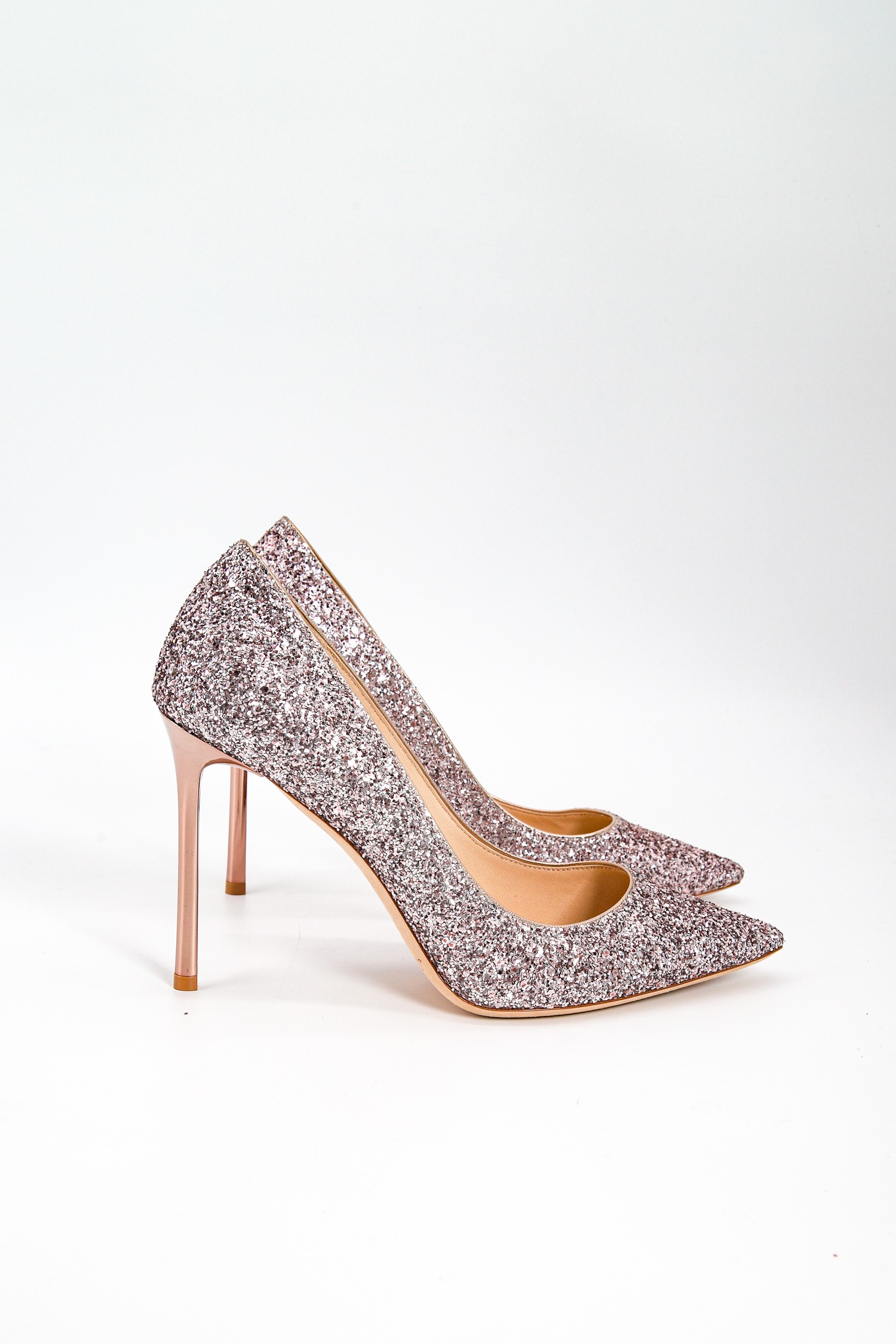 Jimmy Choo glitzernde Pumps in Rosa