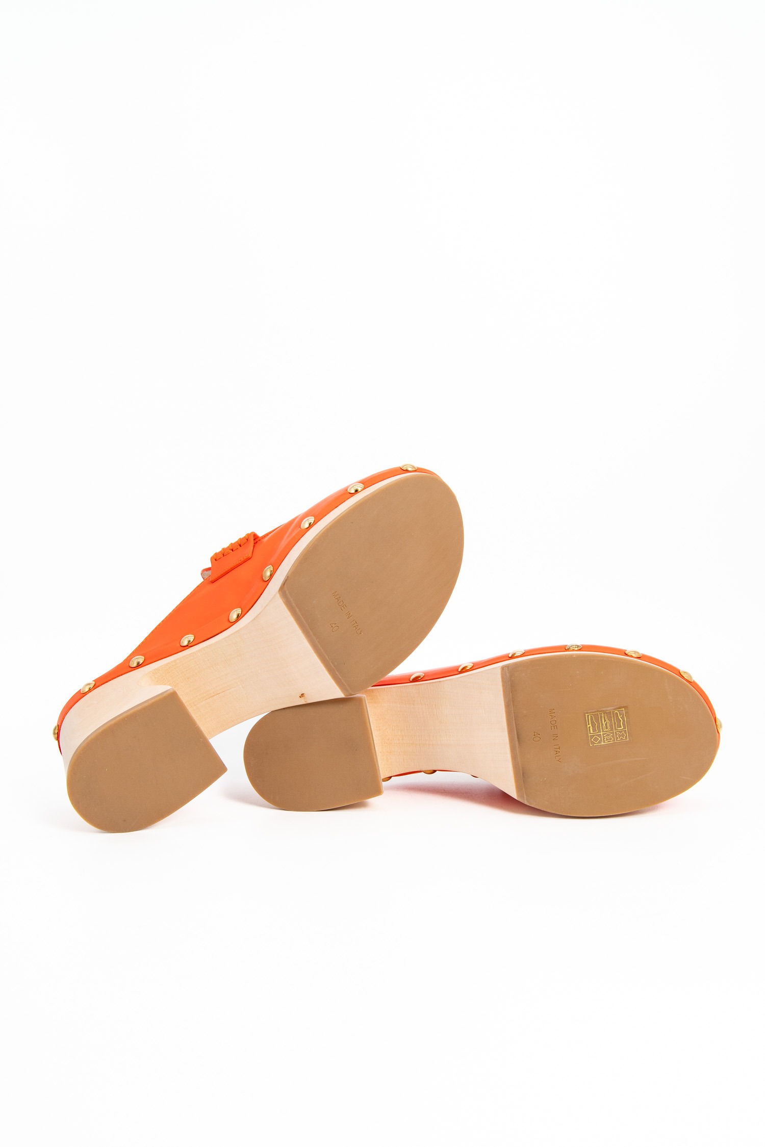 Longchamp Clogs in Orange