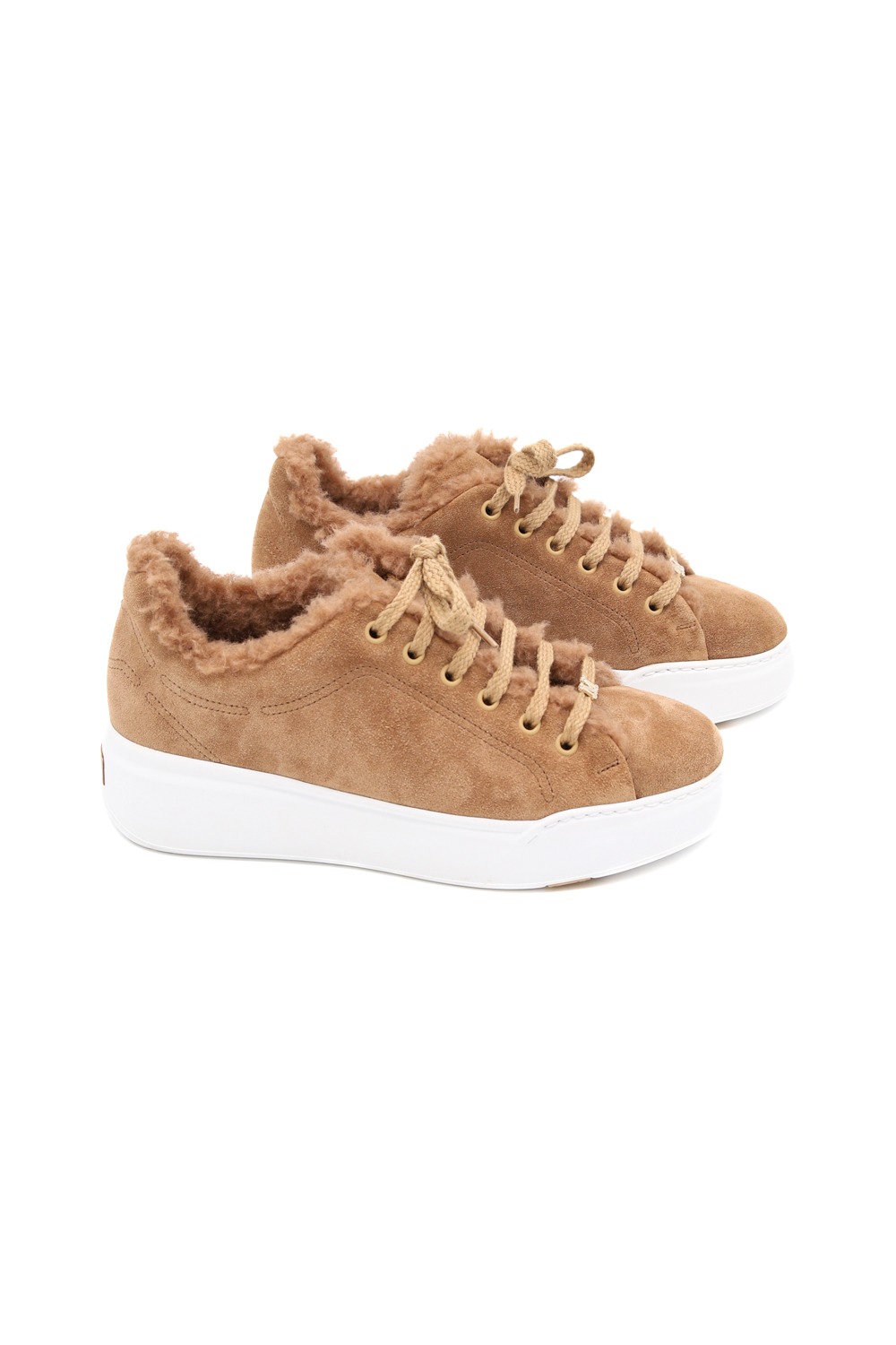 Max Mara "Tmaxi" Sneaker in Hellbraun