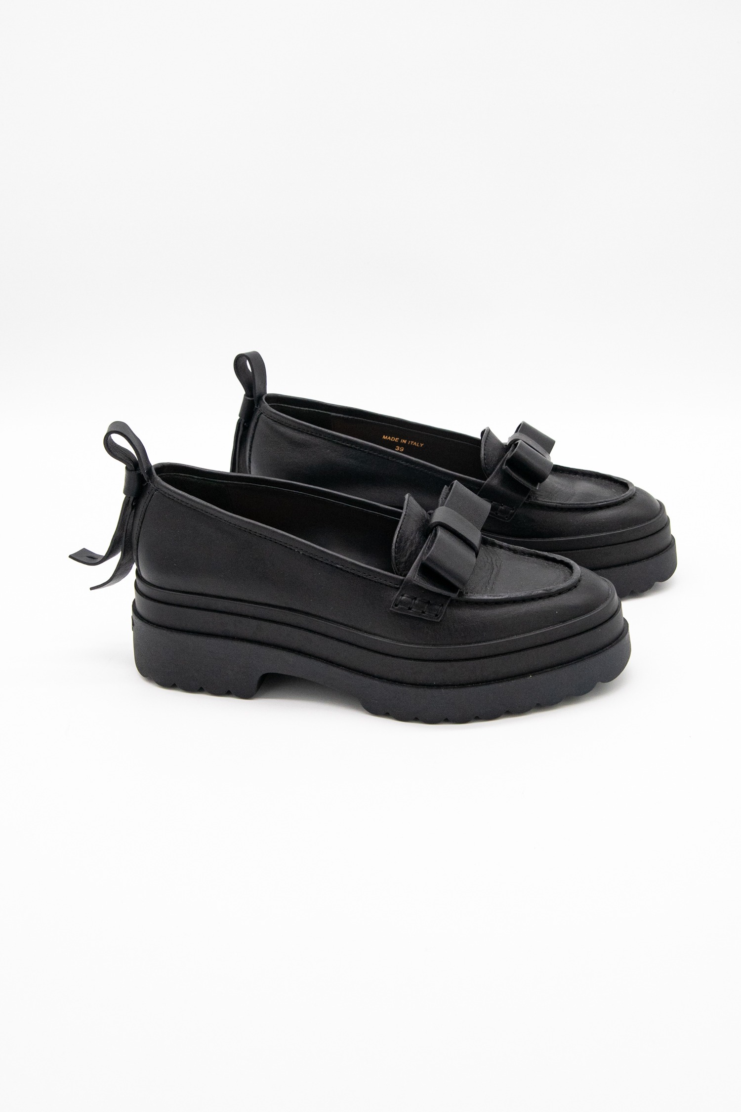 Red Valentino Loafer mit Schleife in Schwarz