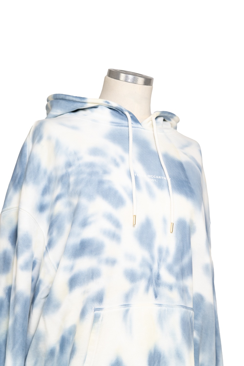 Stella McCartney Tie Dye Sweatshirt in Blau und Weiß