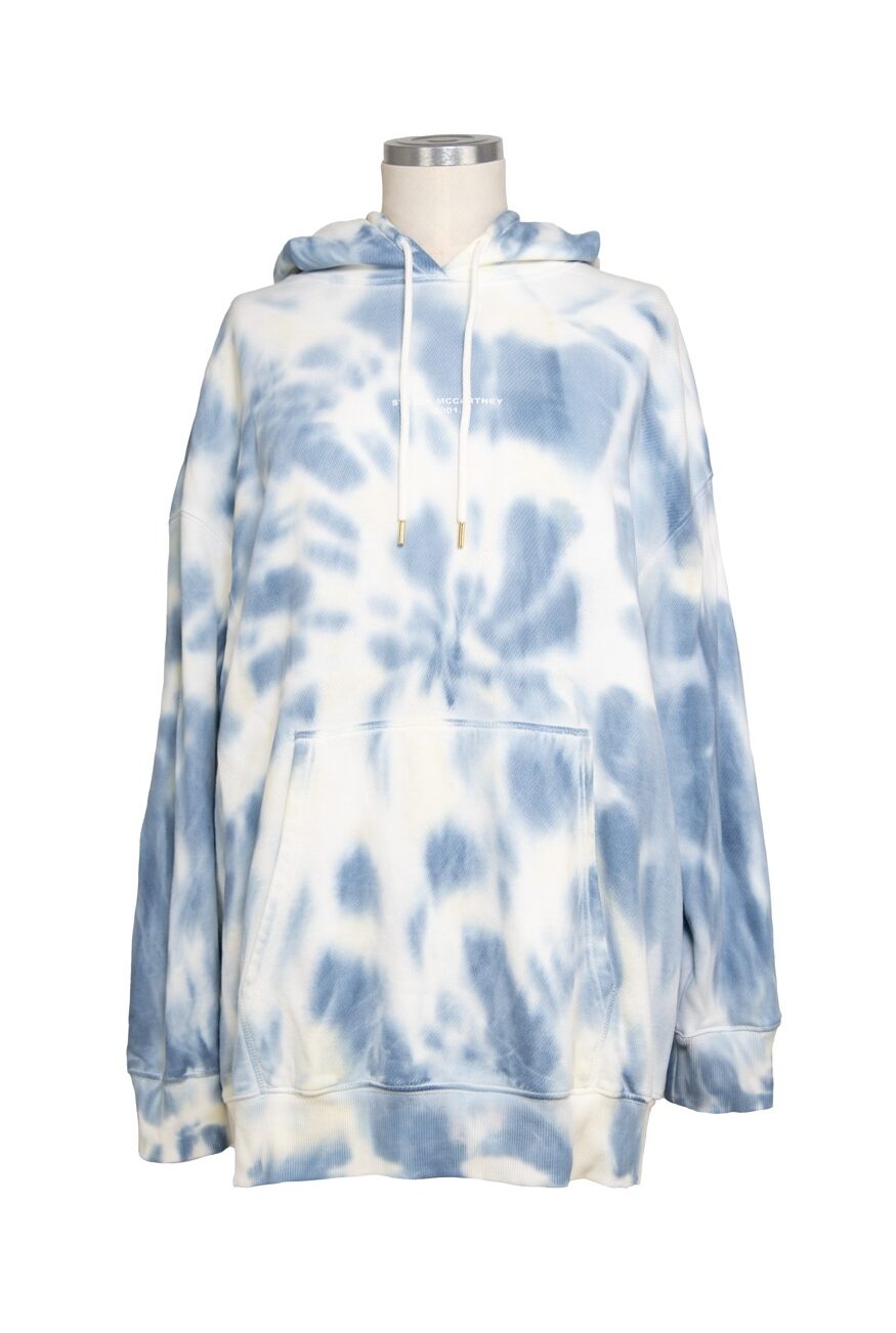 Stella McCartney Tie Dye Sweatshirt in Blau und Weiß