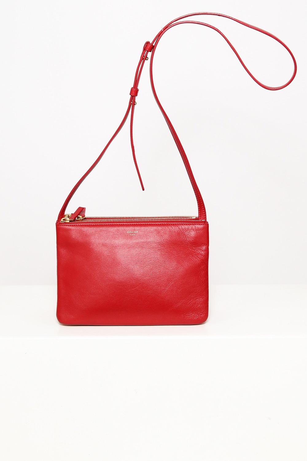 Celine "Trio" Umhängetasche in Rot