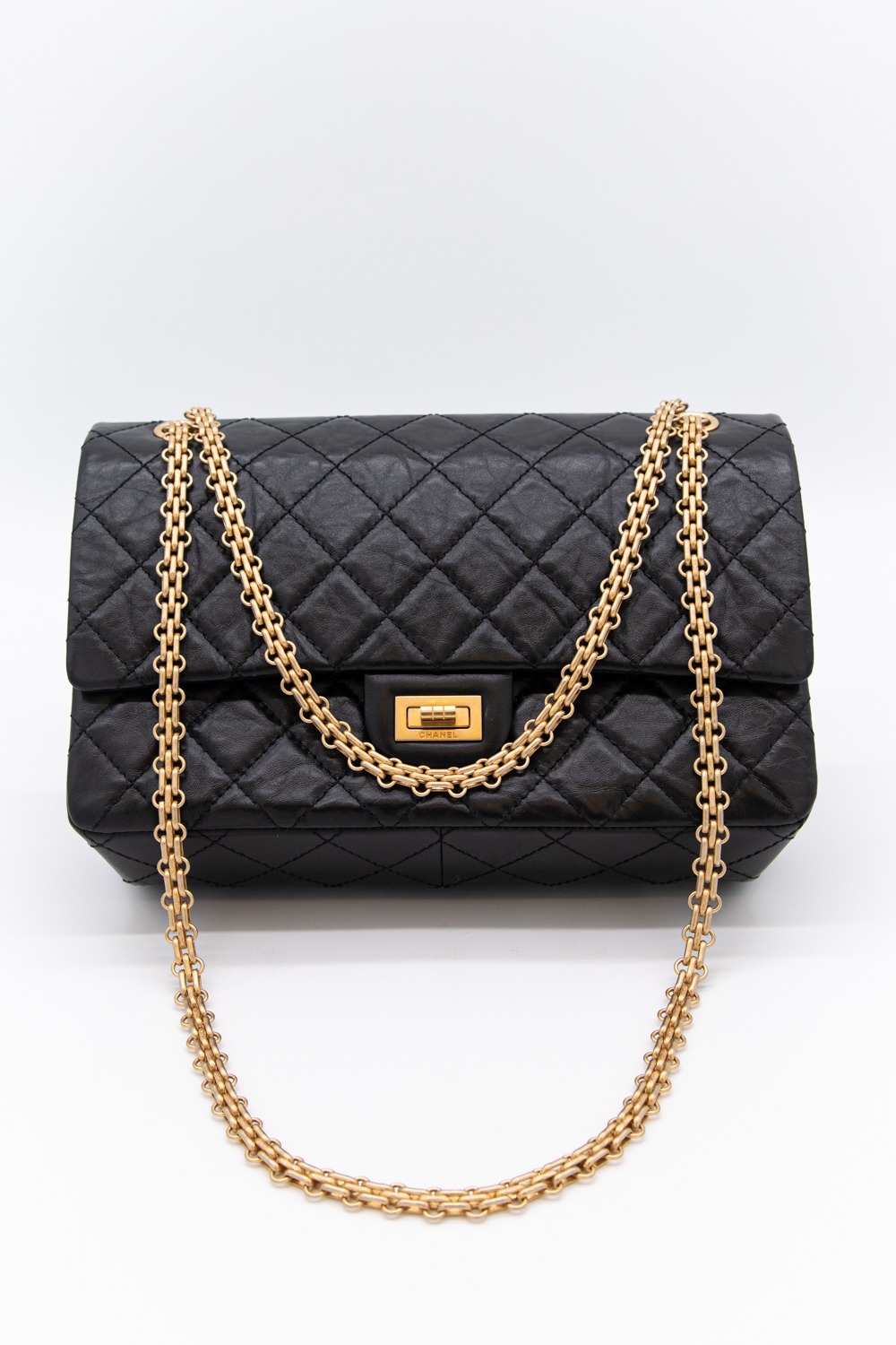 Chanel "2.55" Tasche in Schwarz