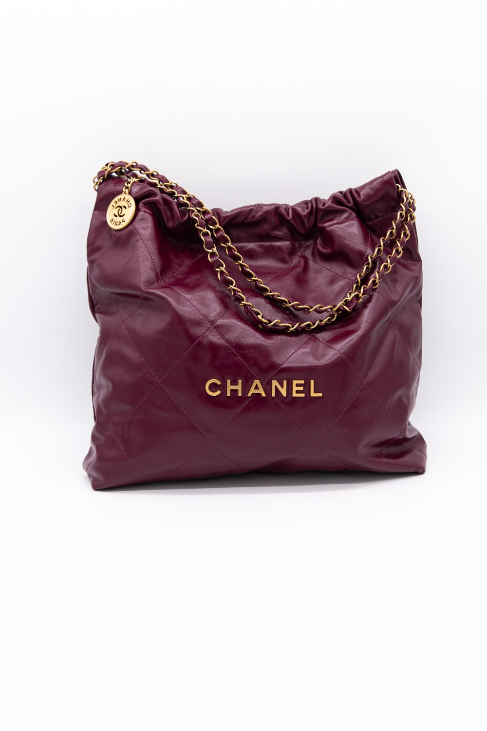 Chanel "22" Shopper in Bordeaux