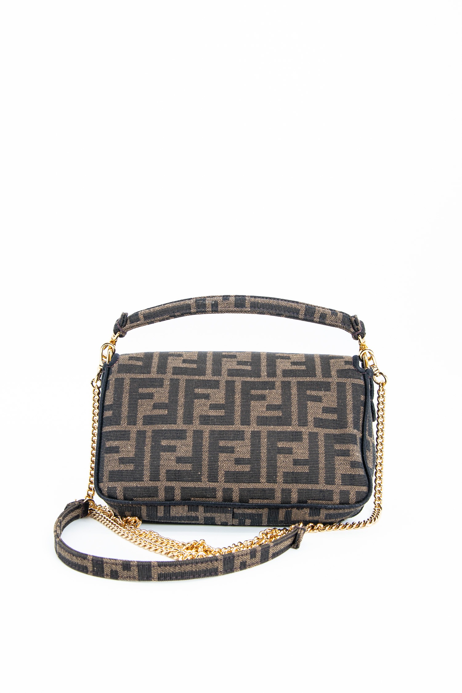 Fendi "Baguette Mini" aus Jaquard- Gewebe