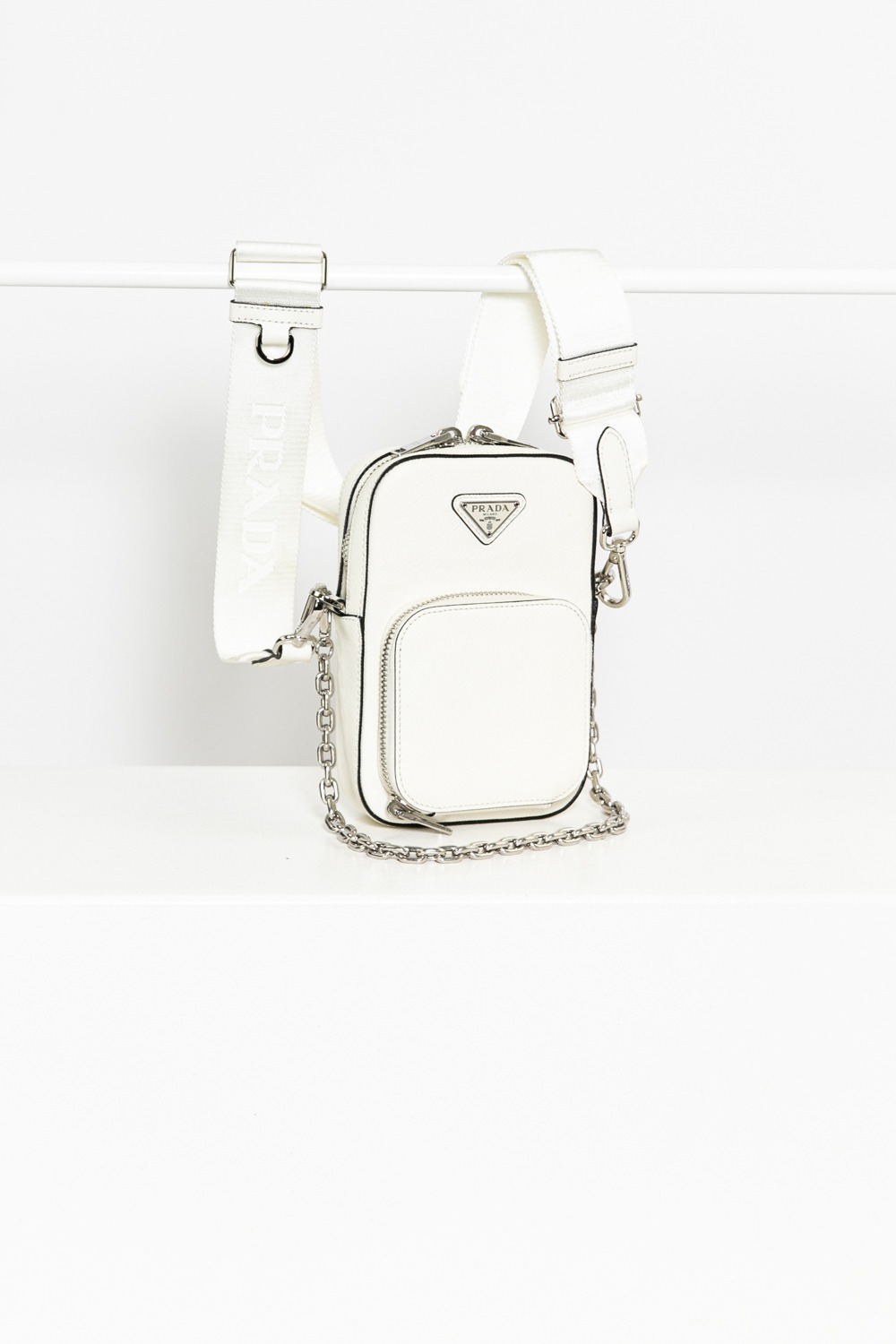 Prada Umhängetasche in Weiß