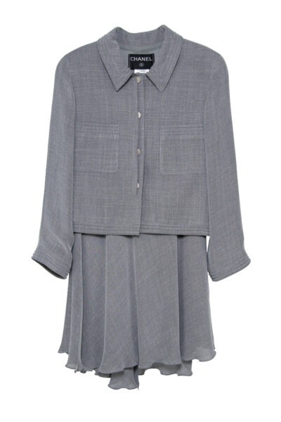 Chanel Vintage Kostüm in Grau