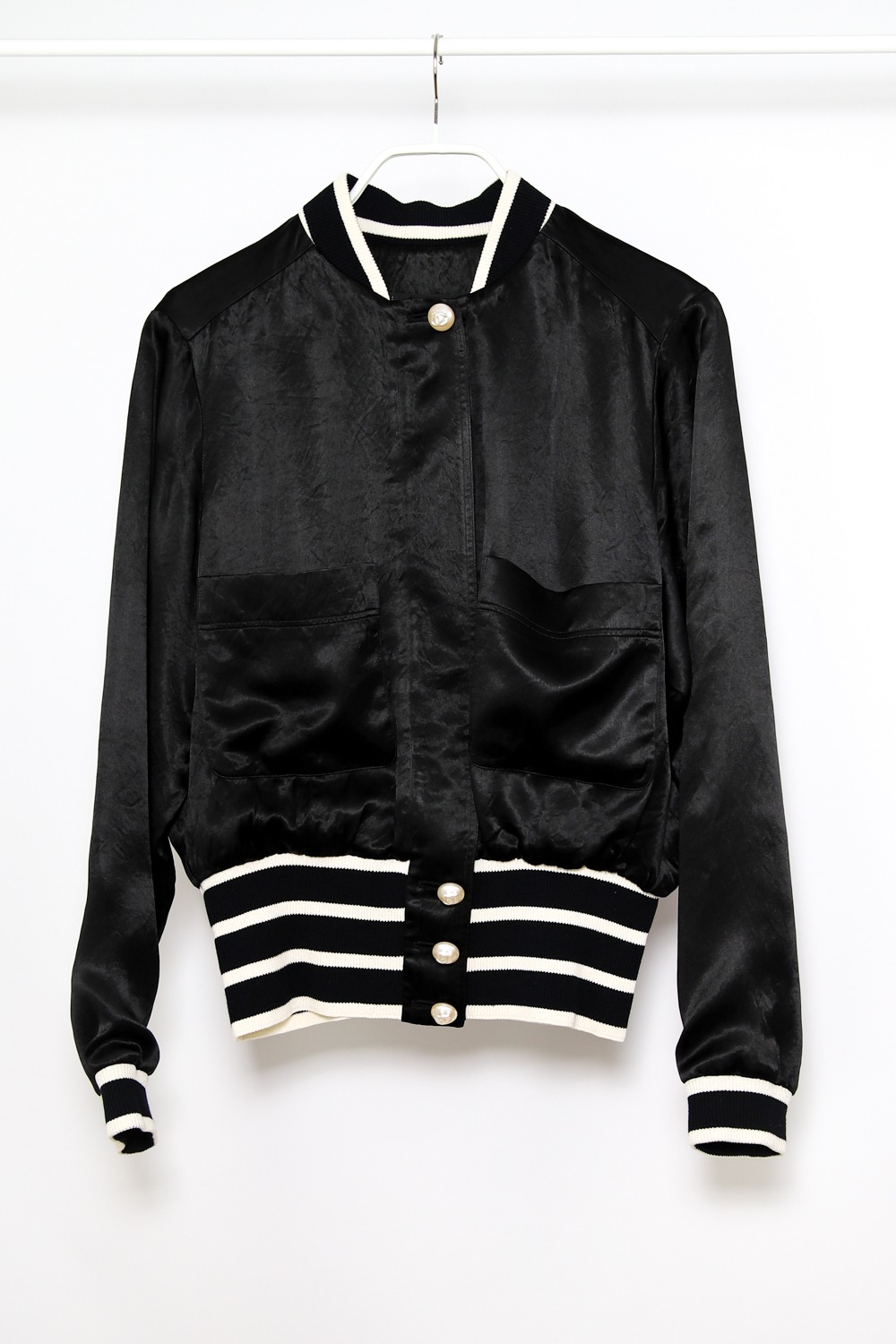 Chanel Blouson in Schwarz-Weiß