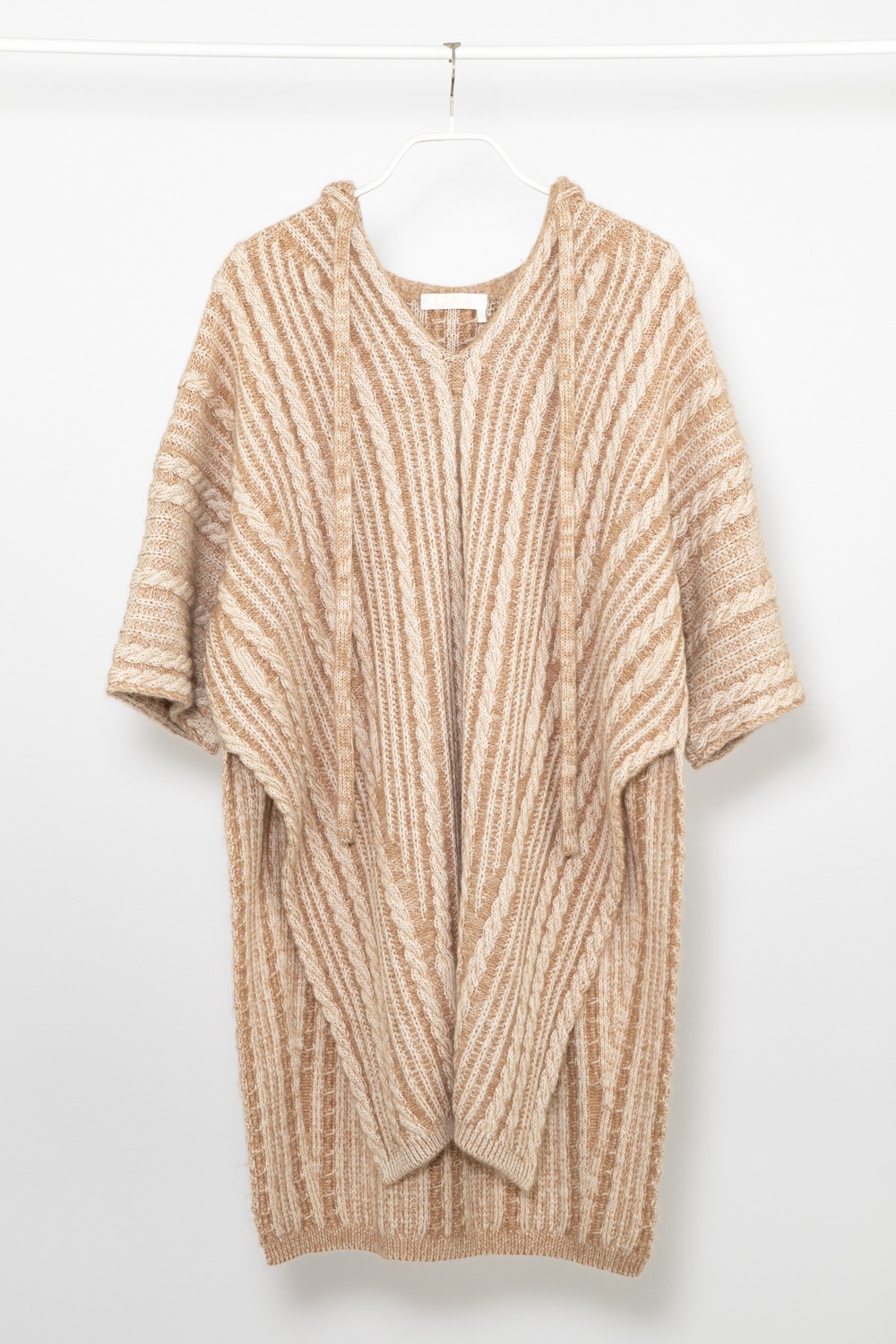 Chloé zweifarbiger Strickponcho