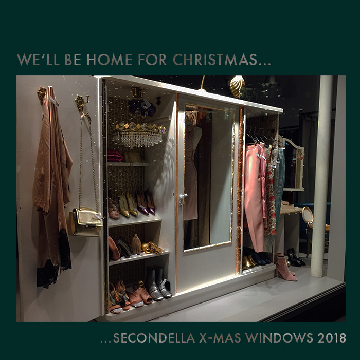 SECONDELLA X-Mas Schaufenster 2018 - Weihnachtsfenster