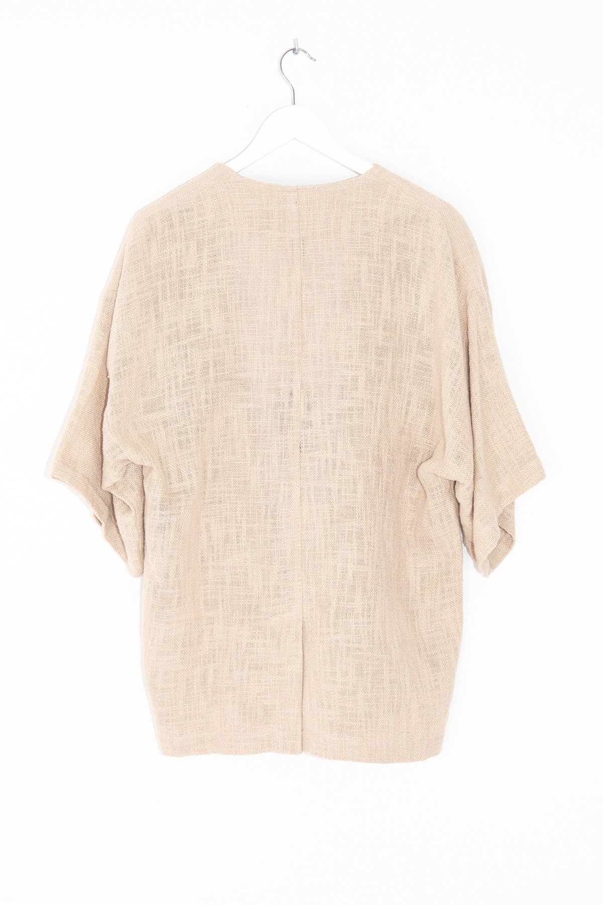 A.M. Couture Jacke aus Leinen in Beige