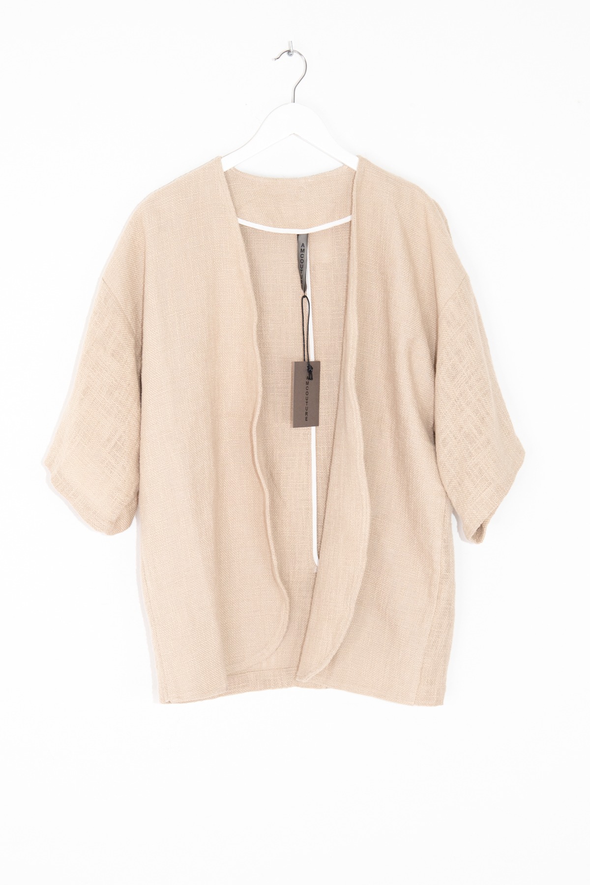 A.M. Couture Jacke aus Leinen in Beige
