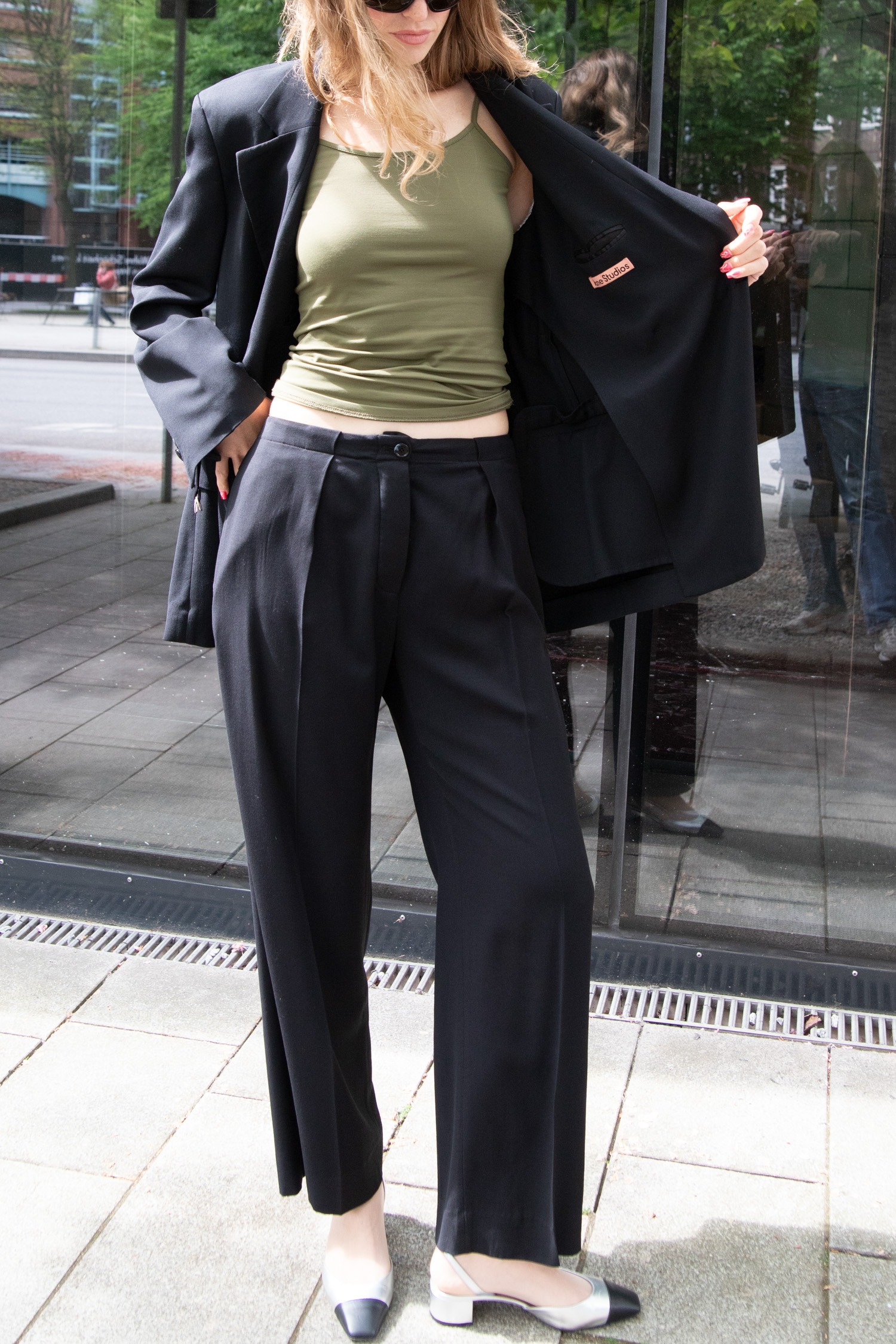 Acne Studios Anzug mit Gürtel in Schwarz