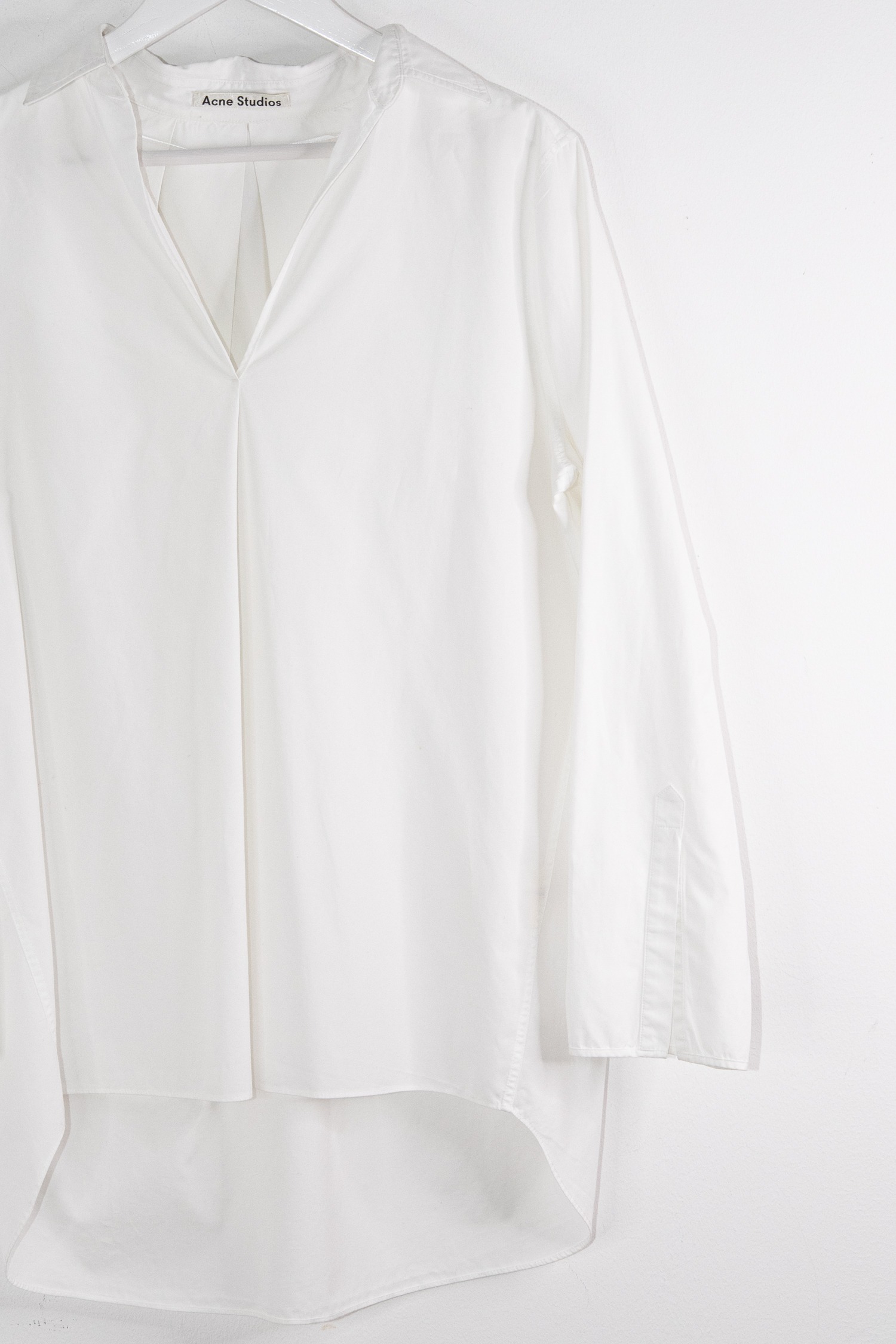 Acne Studios "Lain Pop PSS16" Oversized Bluse in Weiß