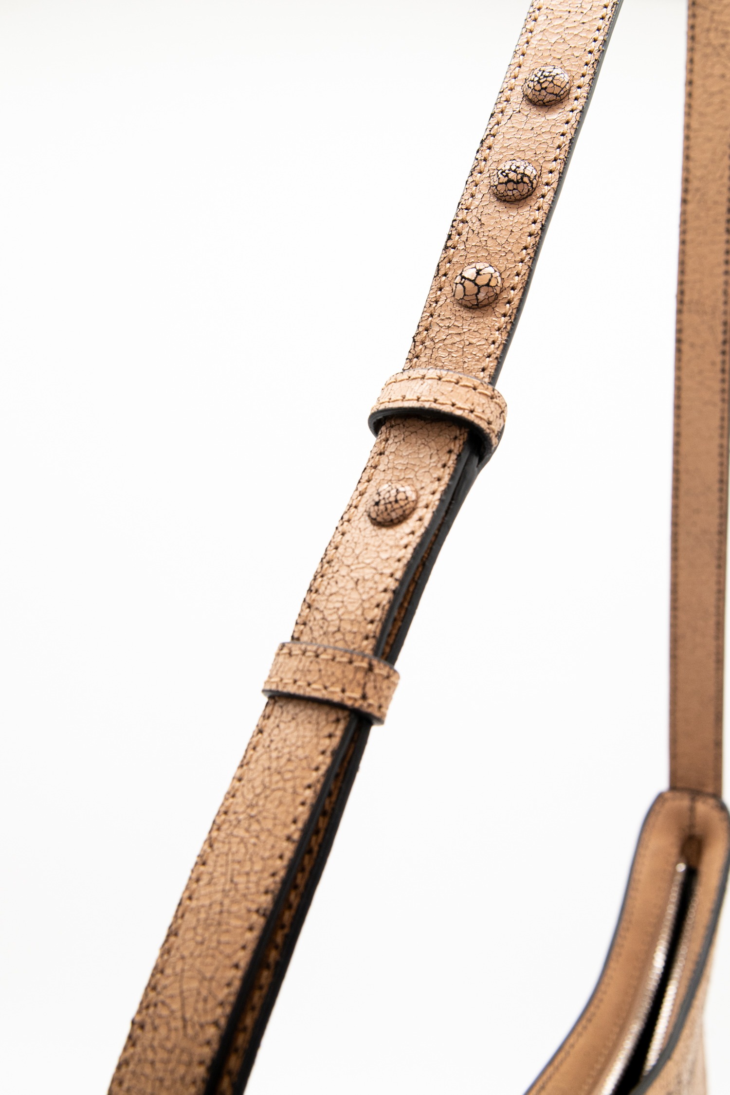 Acne Studios "Platt" Umhängetasche in Beige und Schwarz