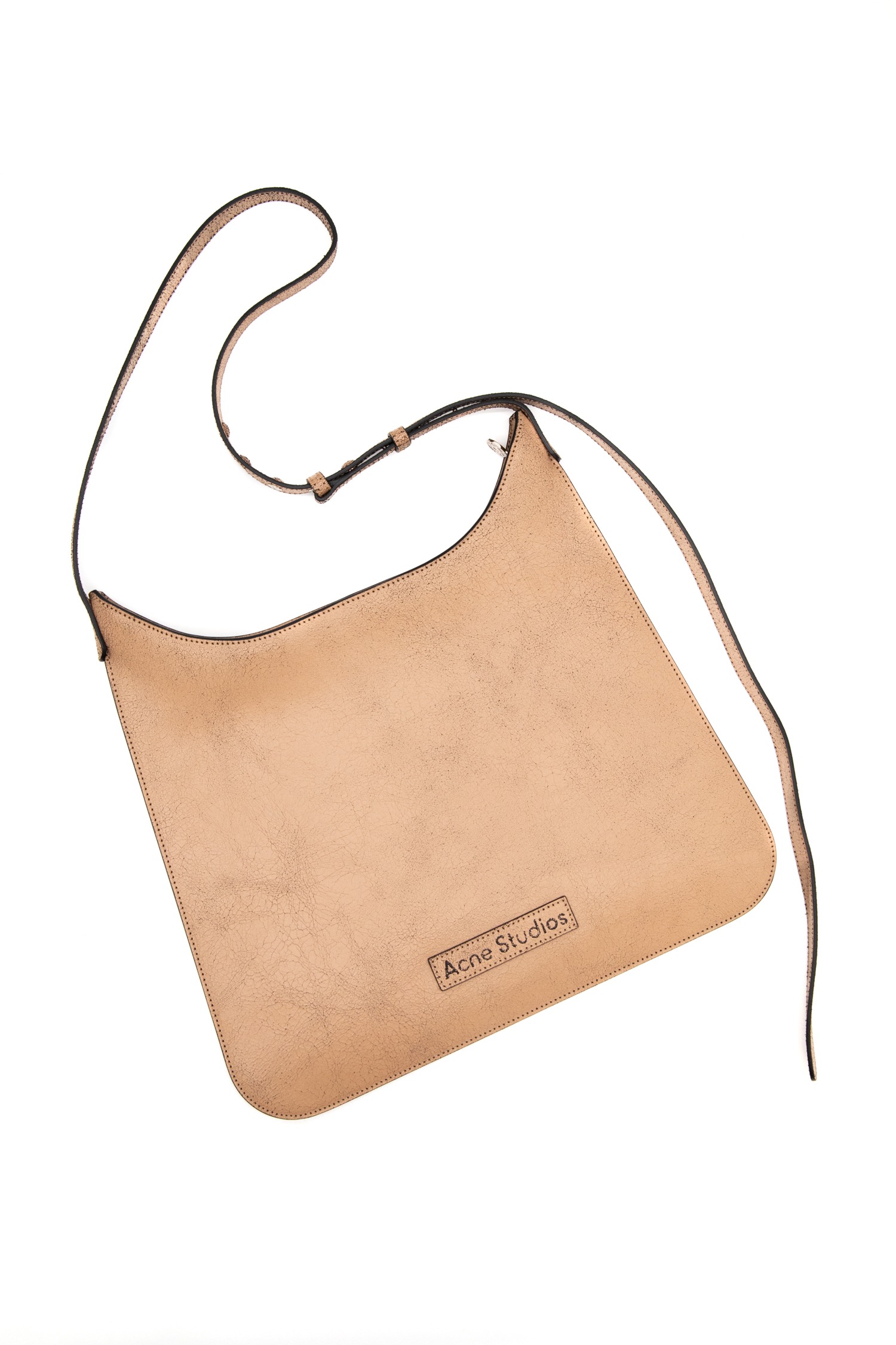 Acne Studios "Platt" Umhängetasche in Beige und Schwarz