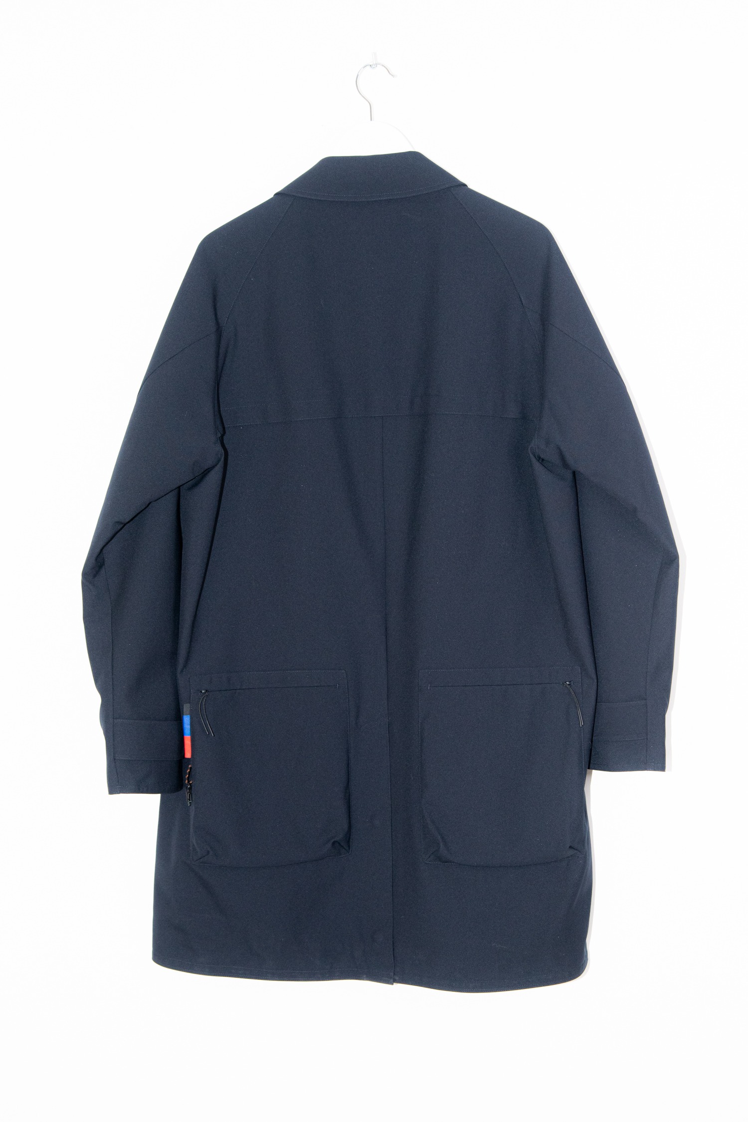 Adhoconcept Mantel aus Funktionsgewebe in Dunkelblau