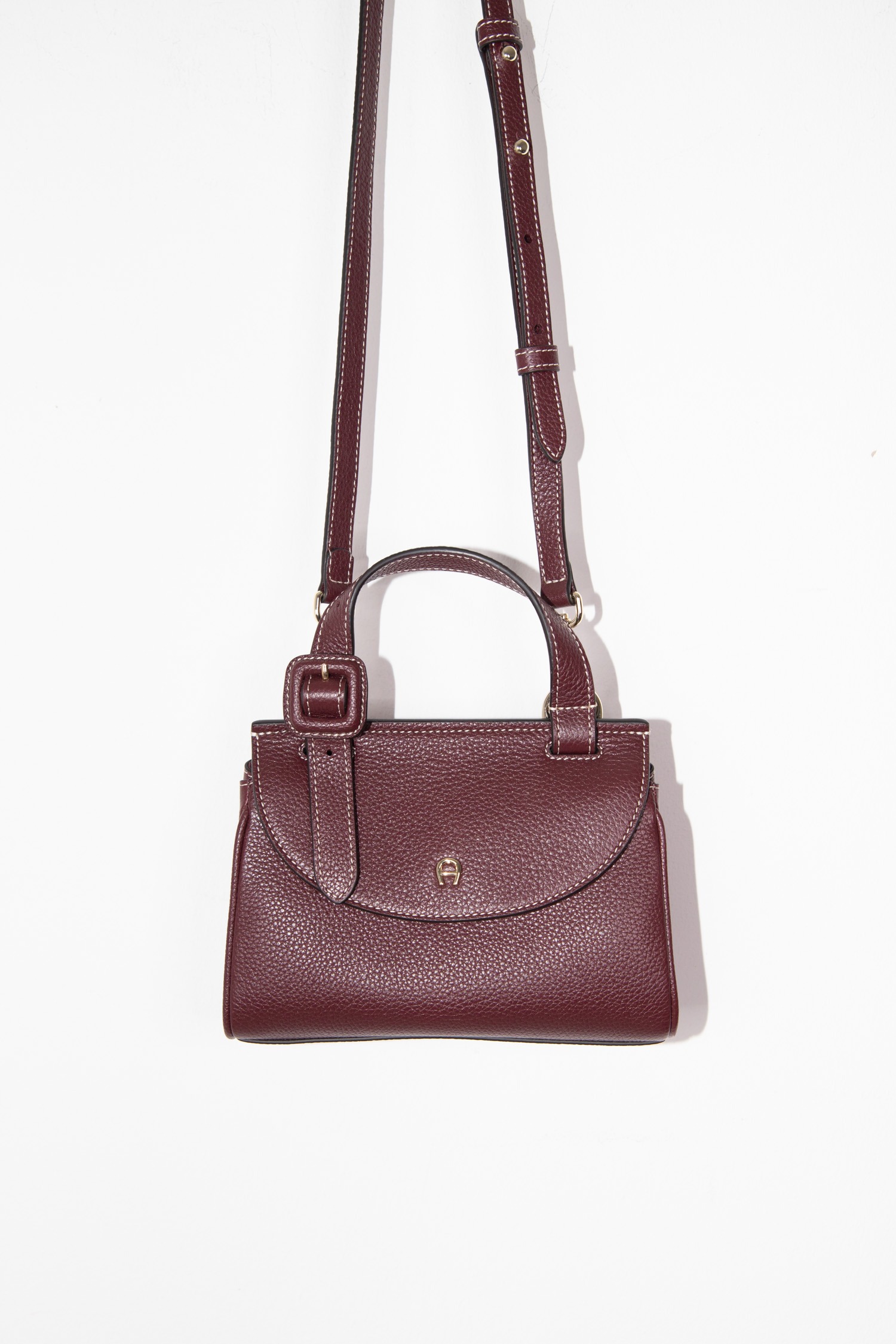 Aigner "Miranda Mini XS" Handtasche in Burgunderrot