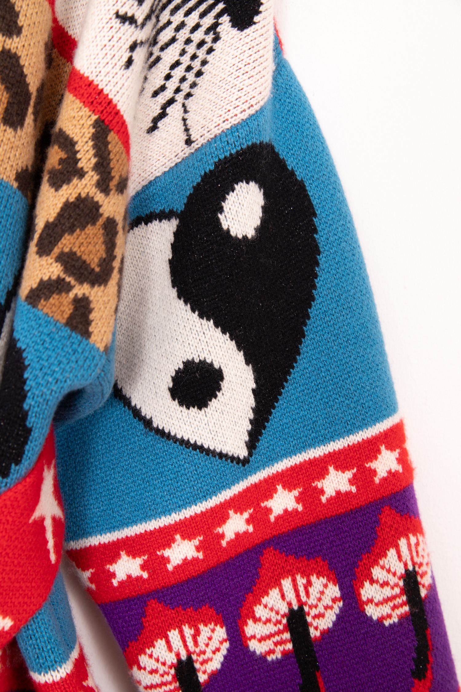 Alanui "Psychedelic Mushroom" Cardigan in Bunt