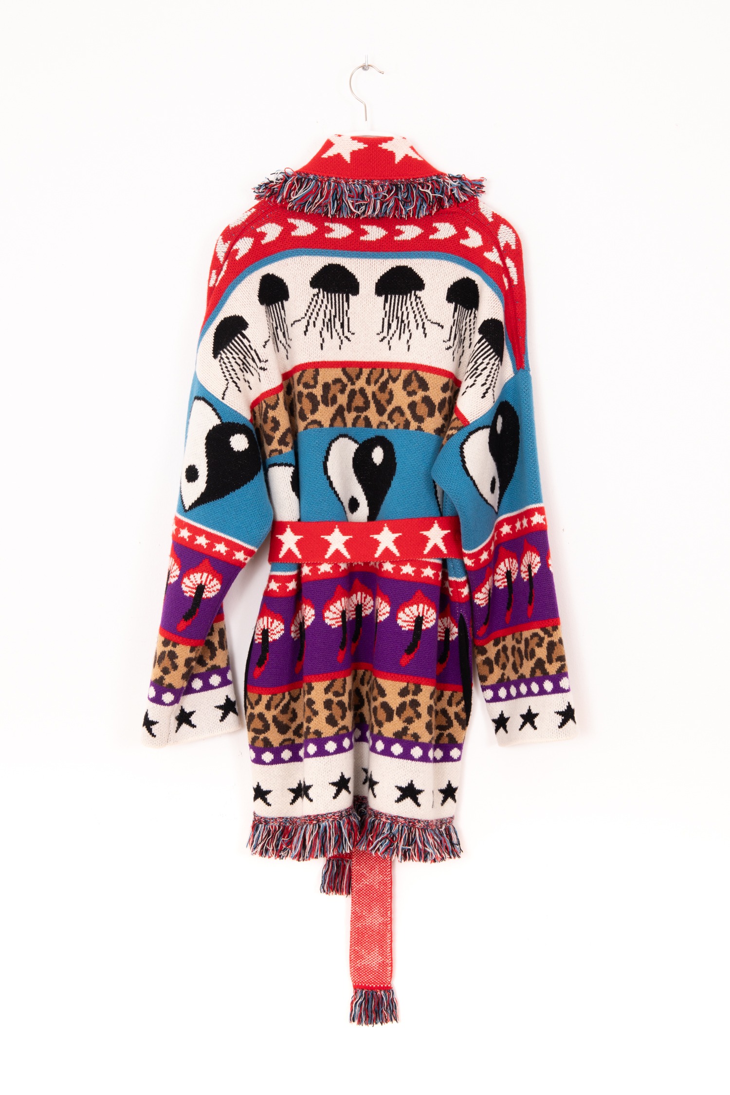 Alanui "Psychedelic Mushroom" Cardigan in Bunt