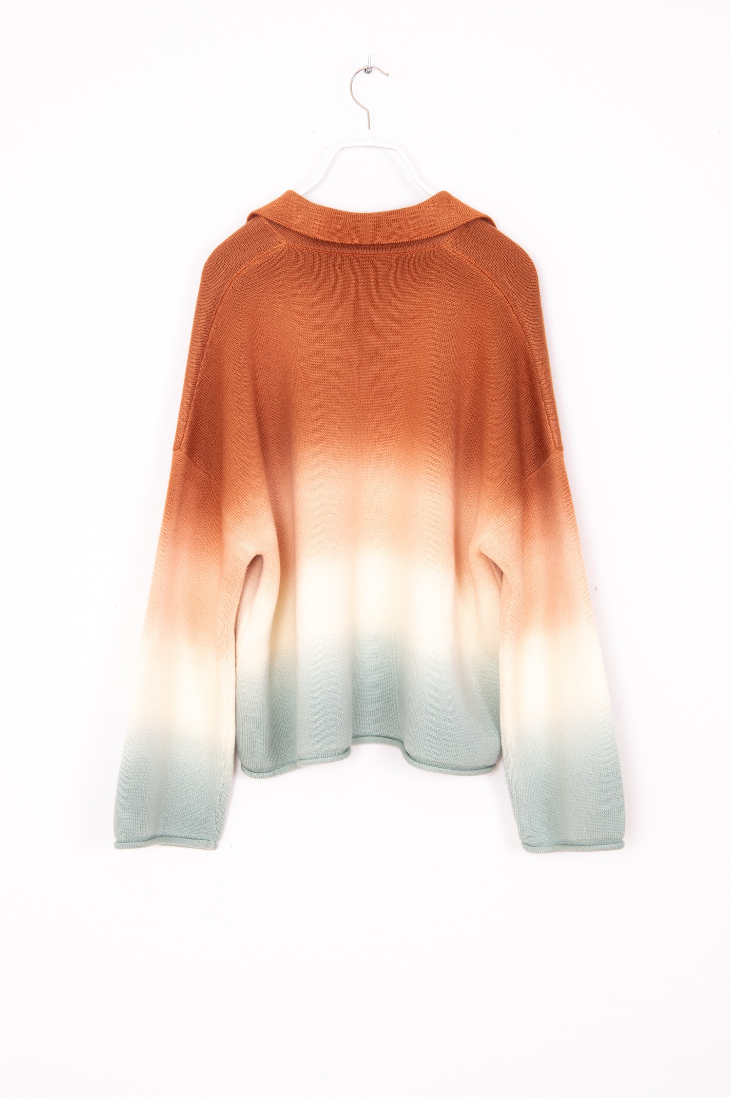 Alanui "Shades of Shore" Pullover in Orange, Ecru und Mint