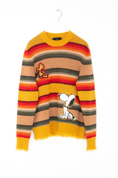 Alanui "The Peanuts Gaucho" Strickpullover in Gelb und Bunt