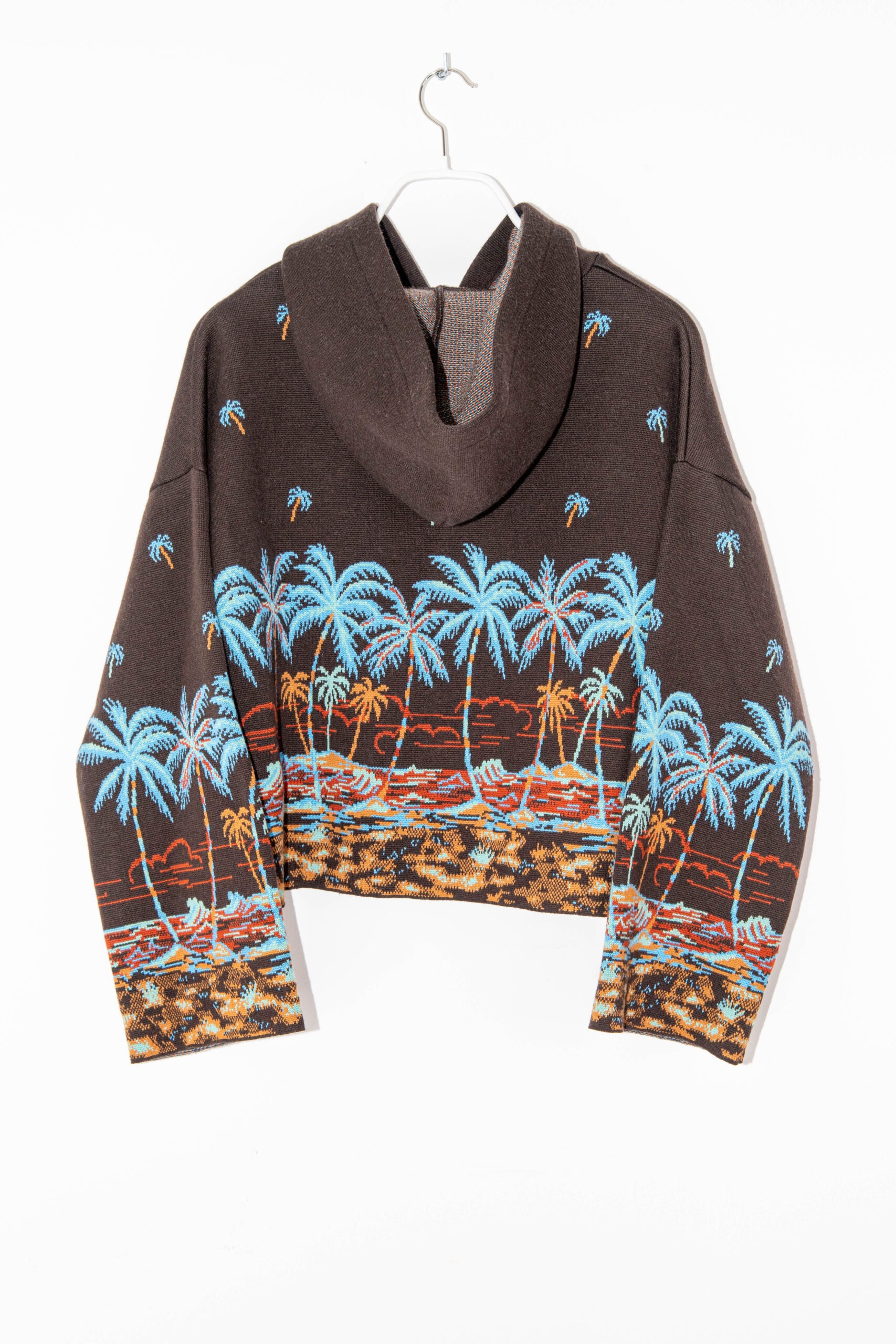 Alanui "The Tale of Hawaiian" Hoodie in Dunkelbraun