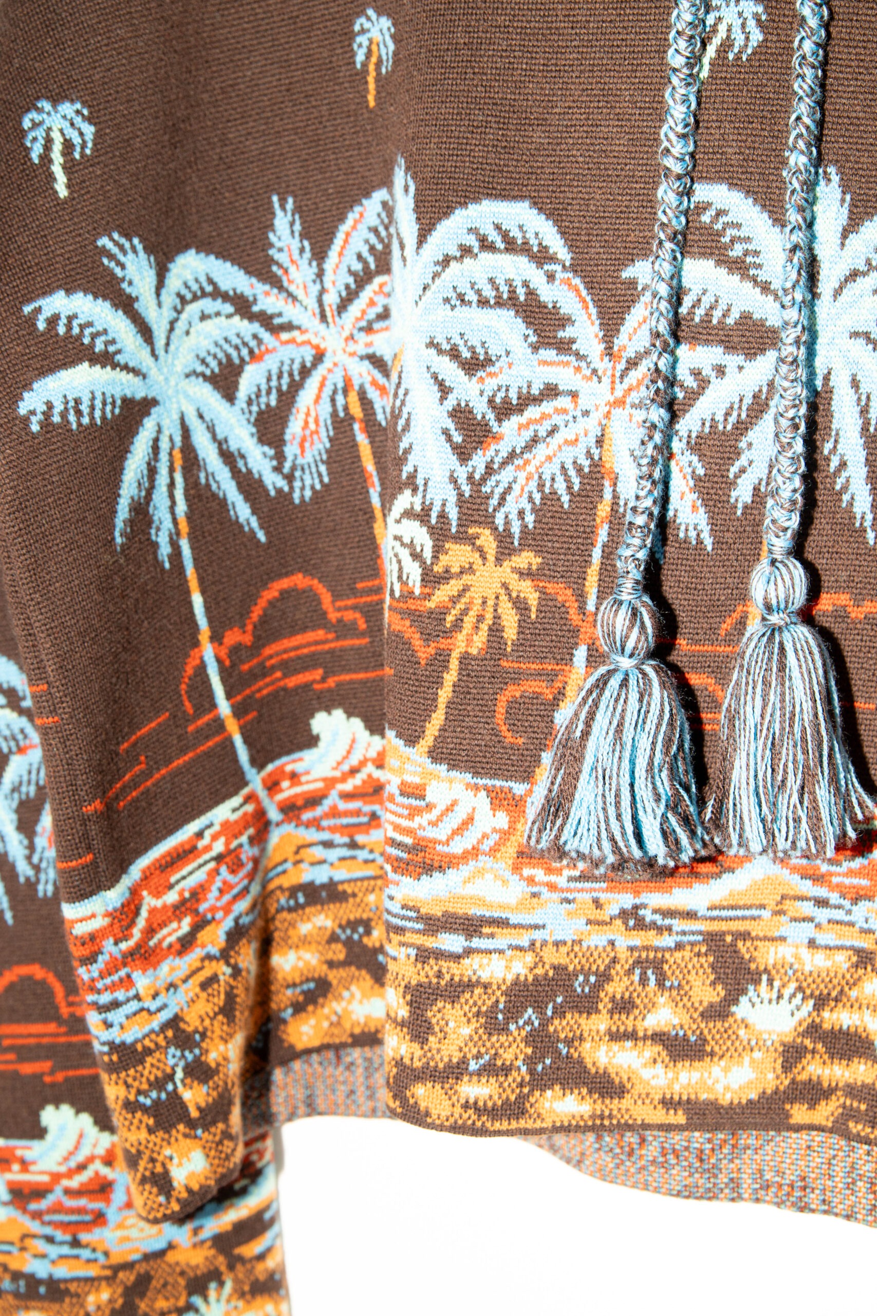 Alanui "The Tale of Hawaiian" Hoodie in Dunkelbraun