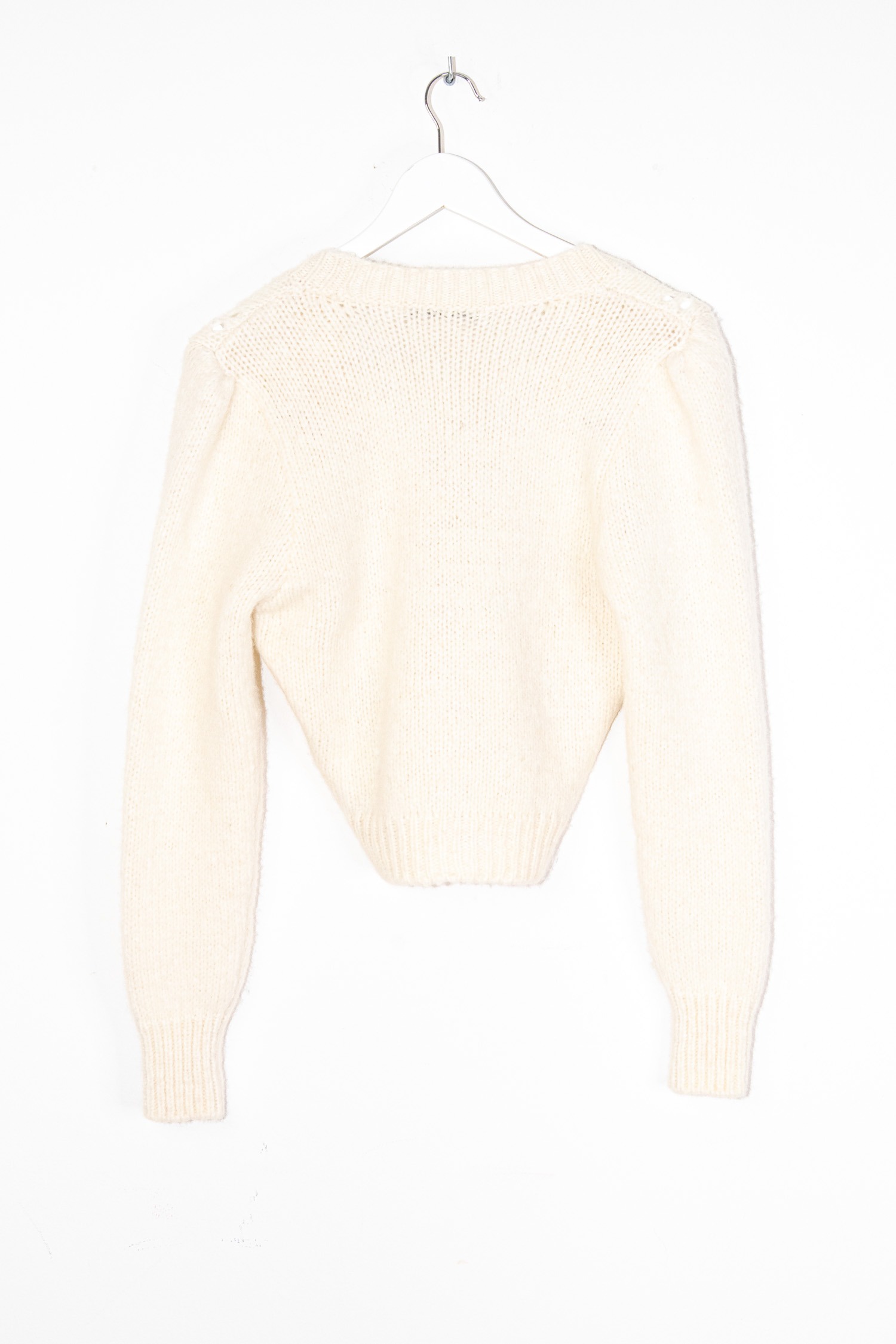 Alessandra "Rich Fruit" Cardigan mit Früchten in Cremeweiß