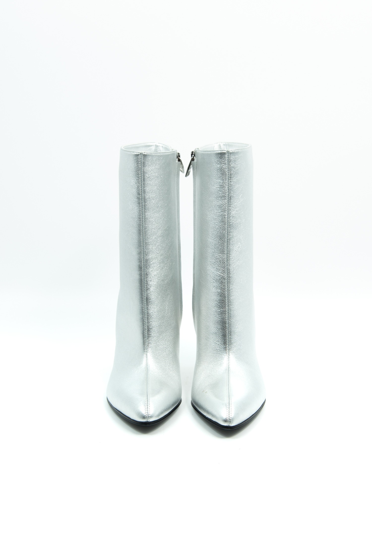 Alexander McQueen "Armadillo Metallic" Stiefeletten in Silber und Gold