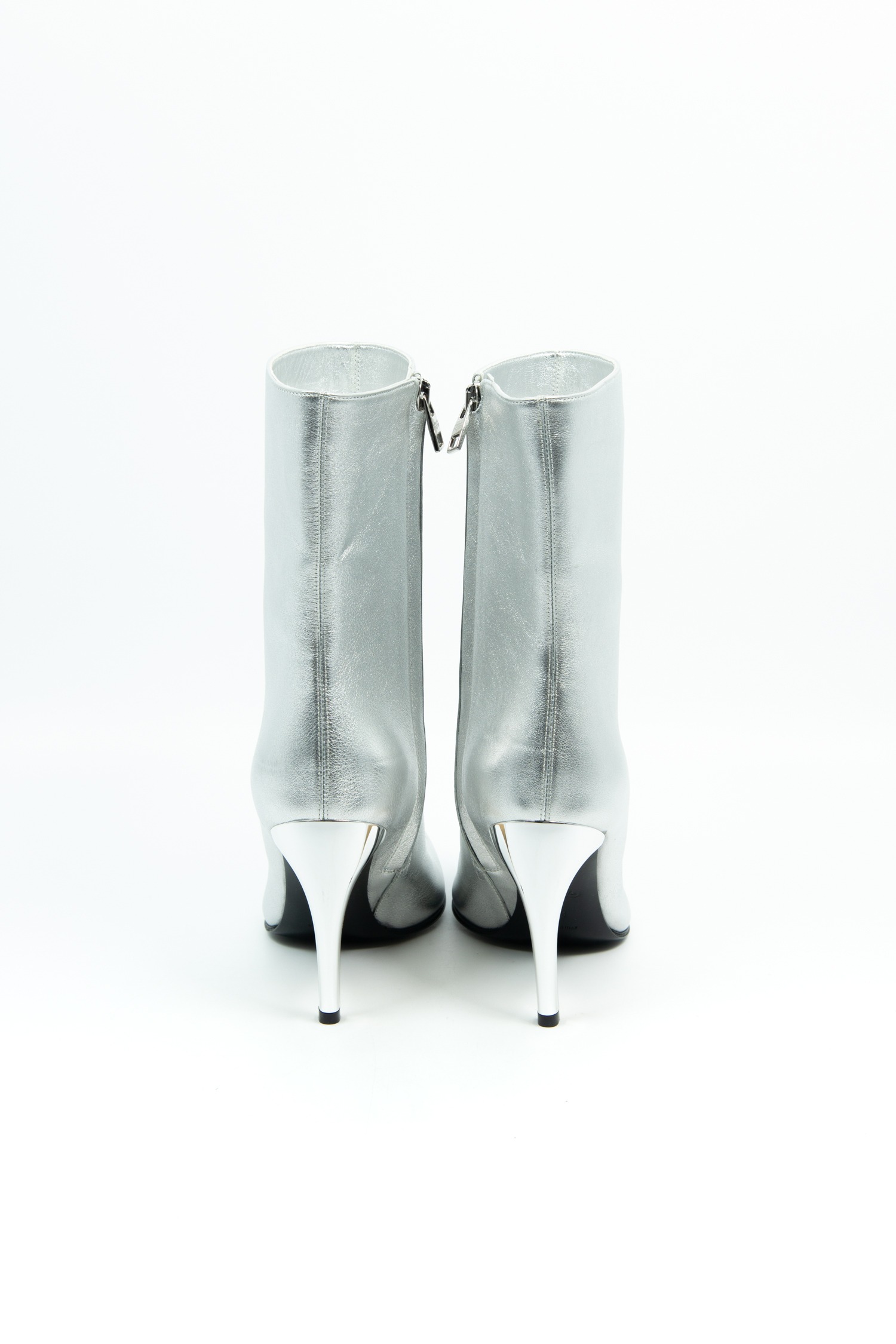 Alexander McQueen "Armadillo Metallic" Stiefeletten in Silber und Gold