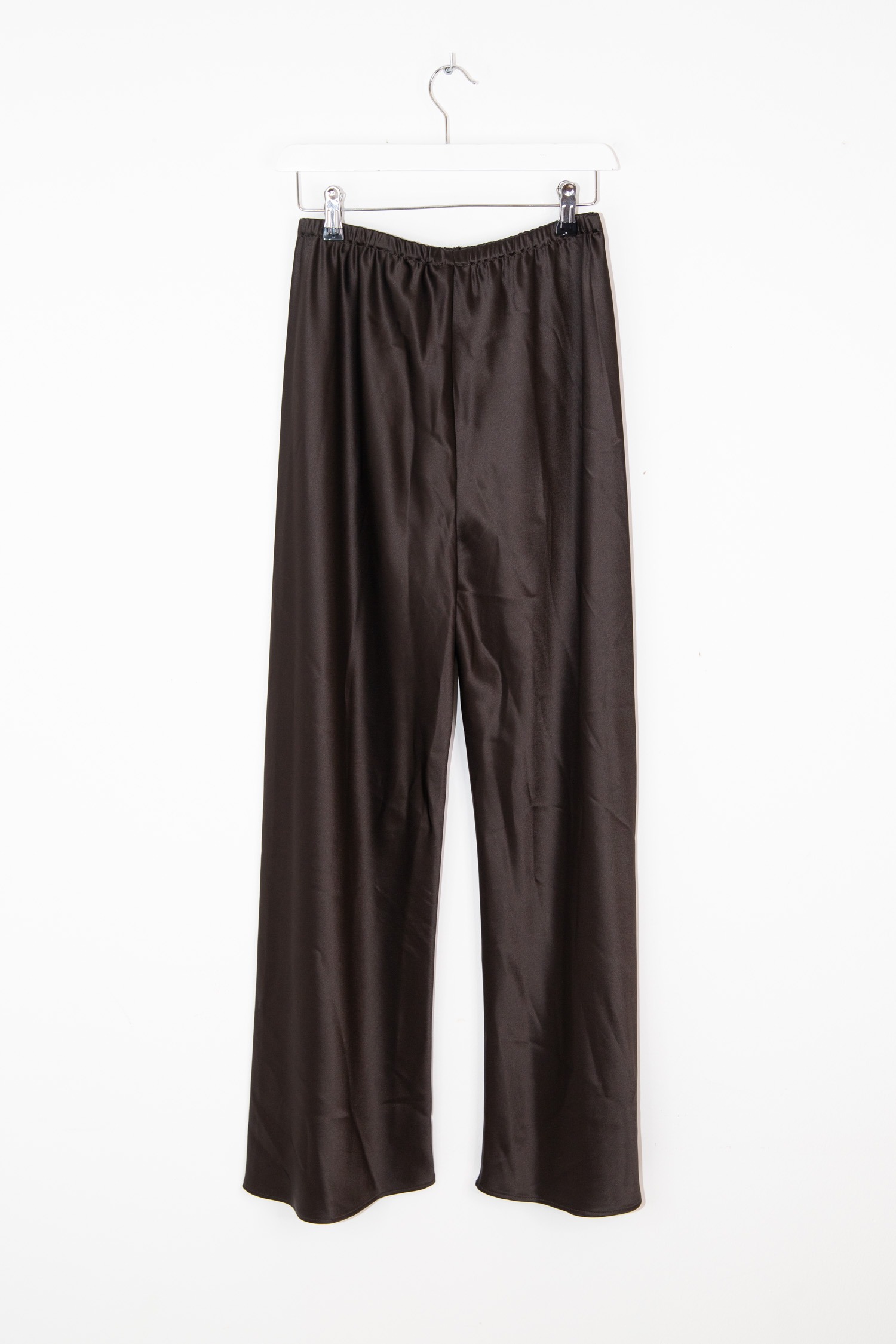 Almada Label "Bias" Satinhose in Dunkelbraun