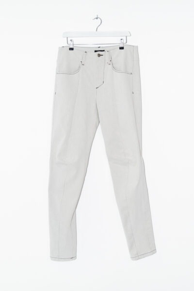 Andrew Ya Aqov Jeans in Ecru und Schwarz