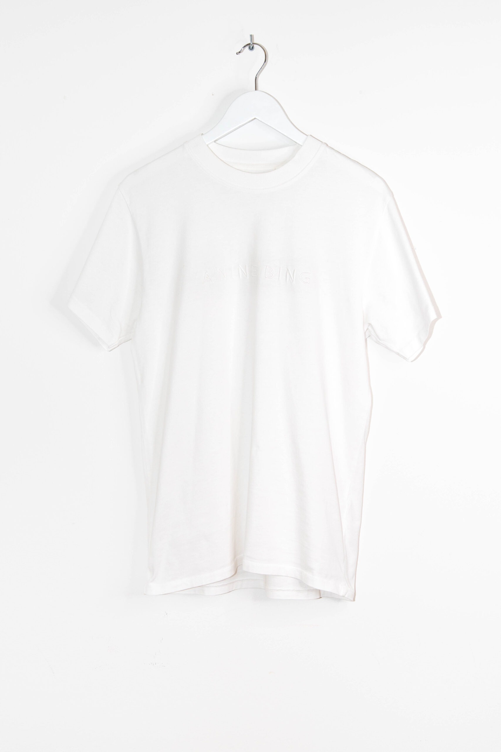 Anine Bing T-Shirt mit Logo in Weiß